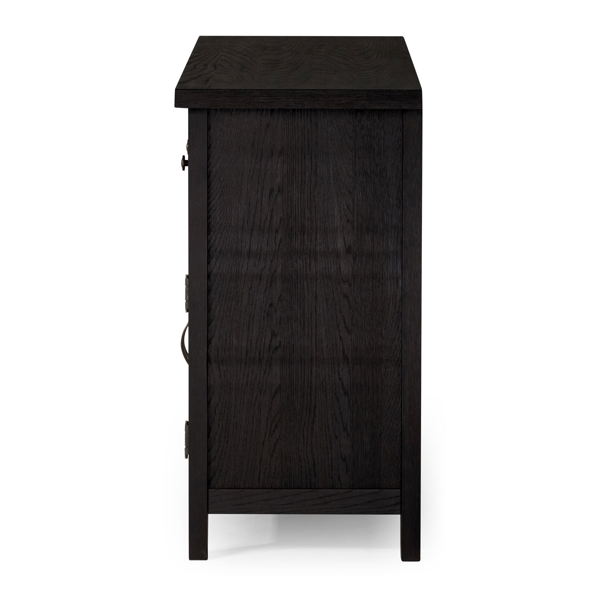 Felix Organic Wooden Sideboard in Weathered Black Finish in Cabinets by Maven Lane