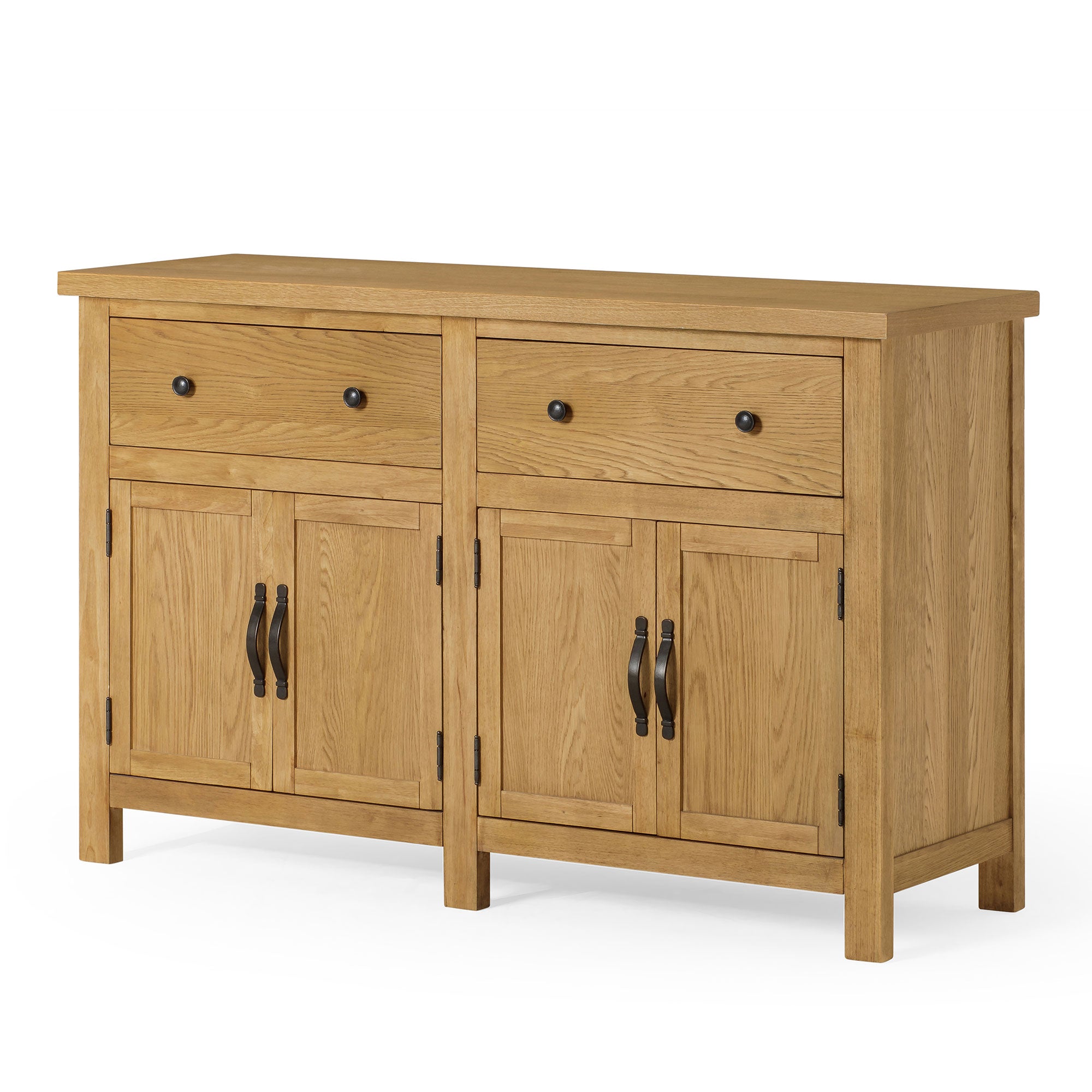 Felix Organic Wooden Sideboard in Weathered Natural Finish in Cabinets by Maven Lane