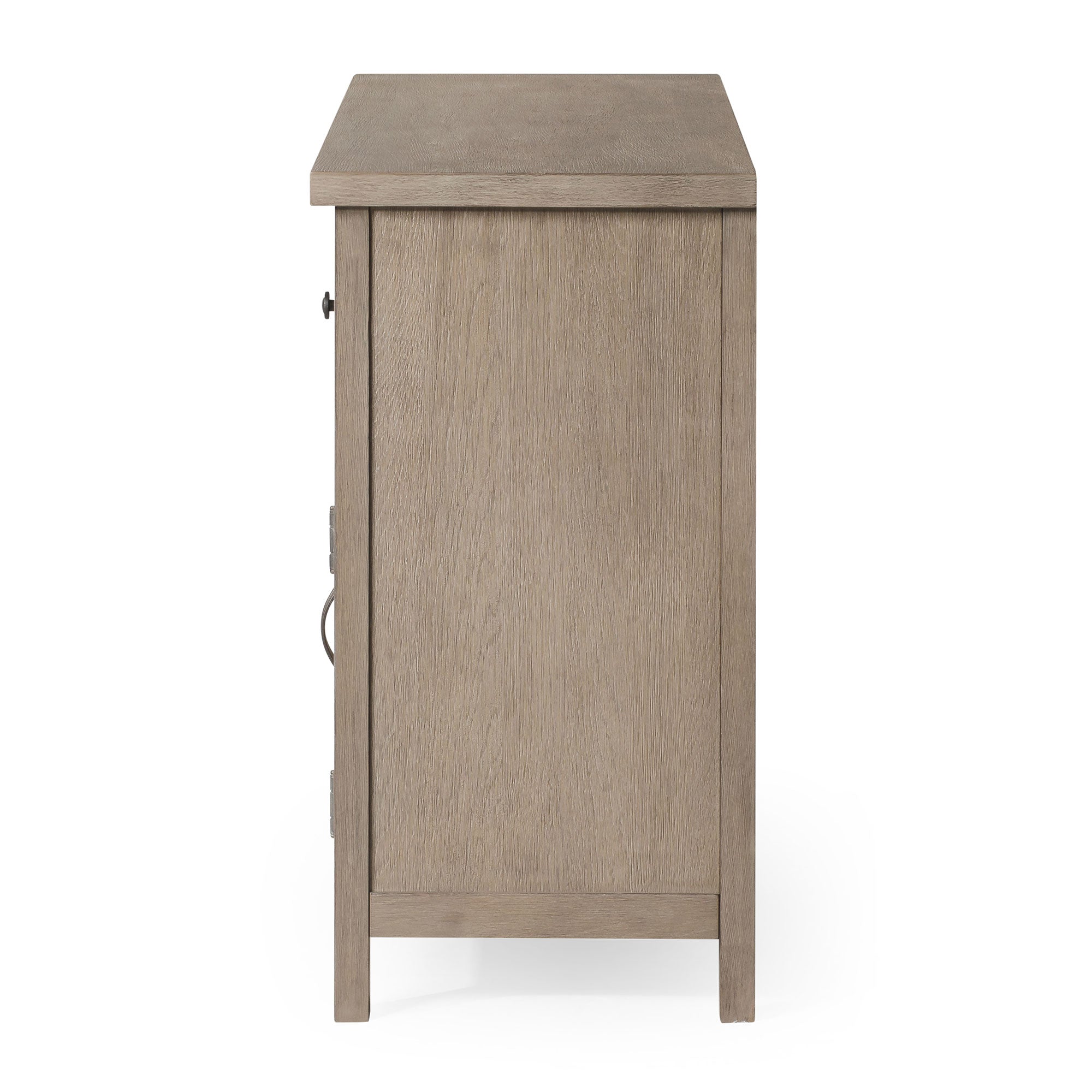 Felix Organic Wooden Sideboard in Weathered Grey Finish in Cabinets by Maven Lane