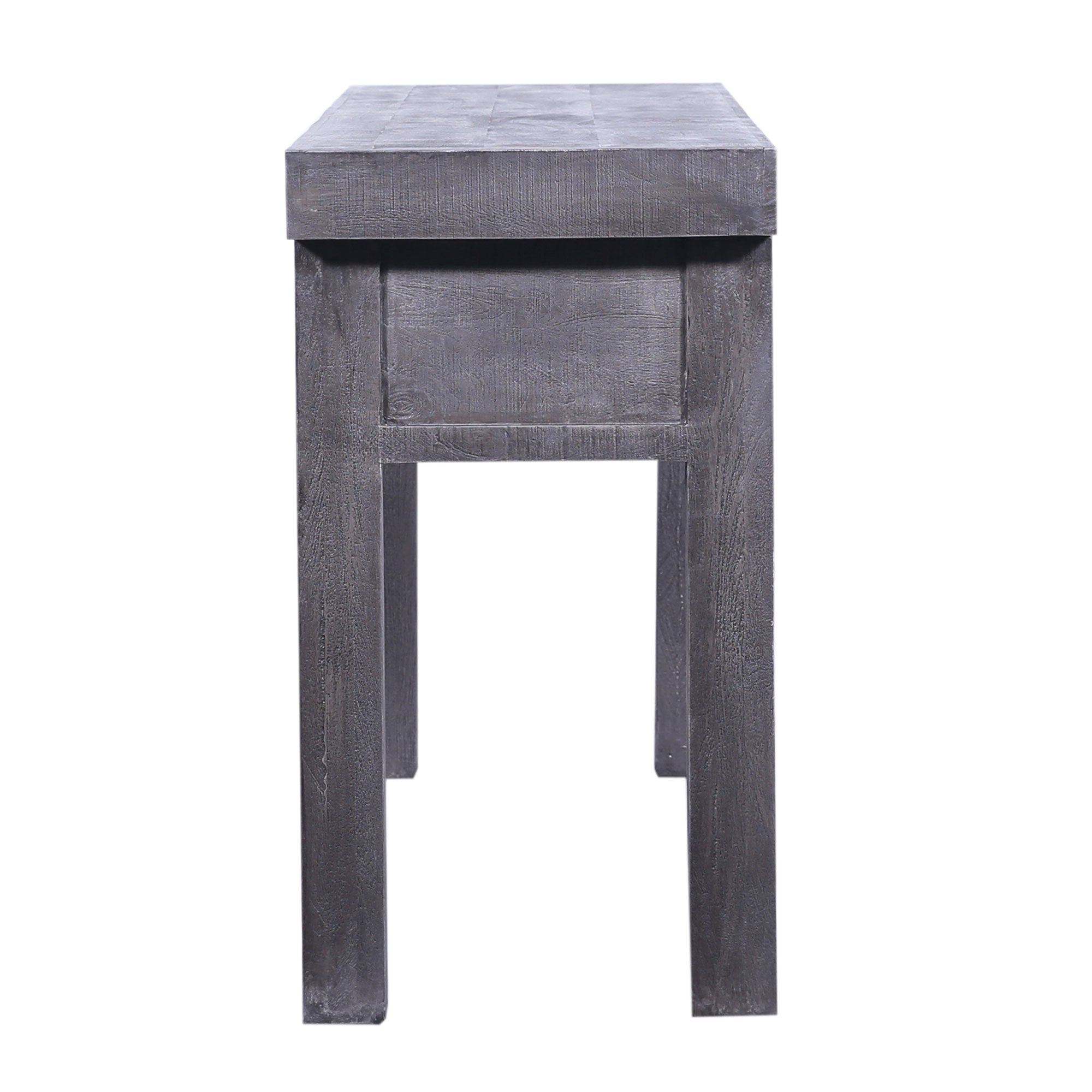 Veena Nomad Wooden Console Table in Distressed Grey Finish in Dining Furniture by VMInnovations