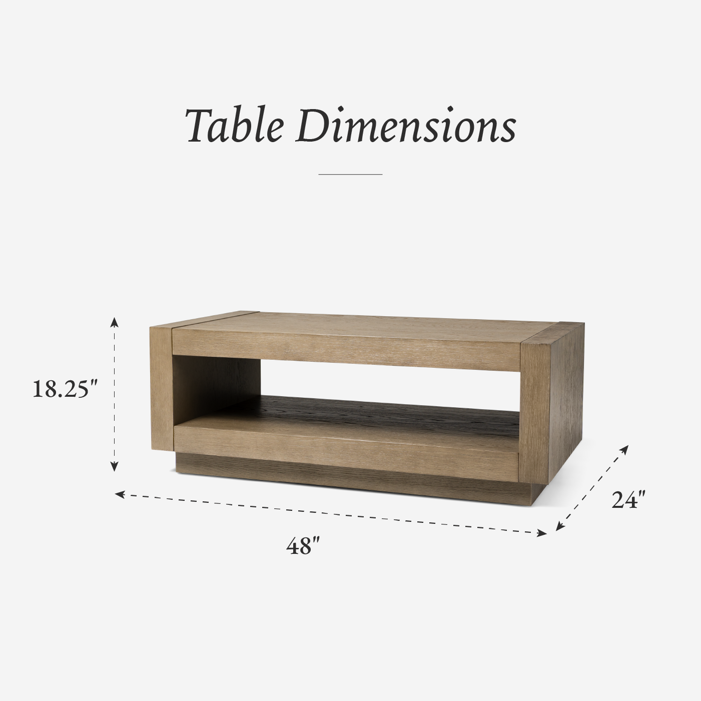 Artemis Contemporary Wooden Coffee Table in Refined Grey Finish in Accent Tables by Maven Lane