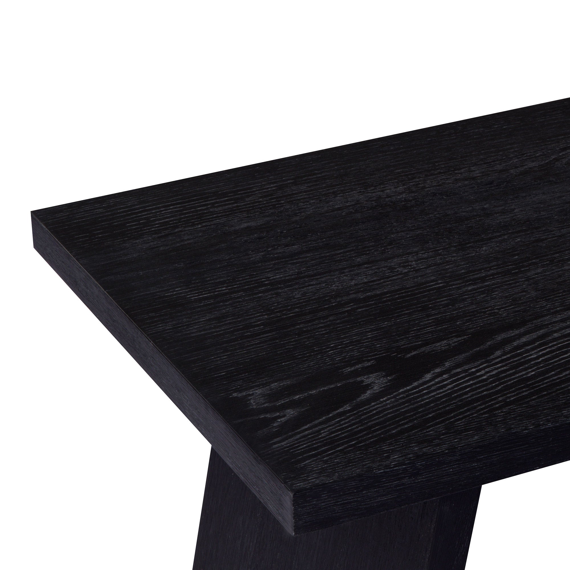 Marcella Wooden Coffee Table in Aged Black Finish in Accent Tables by Maven Lane