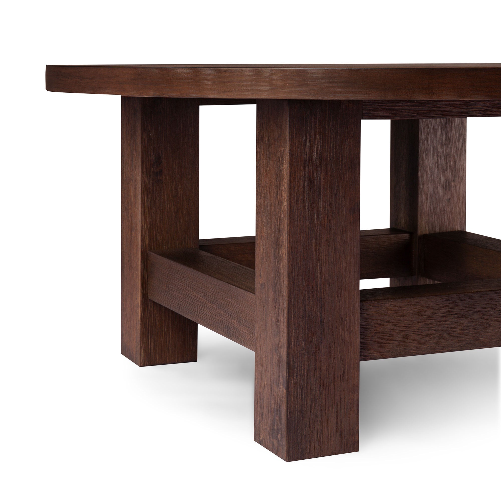 Marco Wooden Round Coffee Table in Aged Brown Finish in Accent Tables by Maven Lane