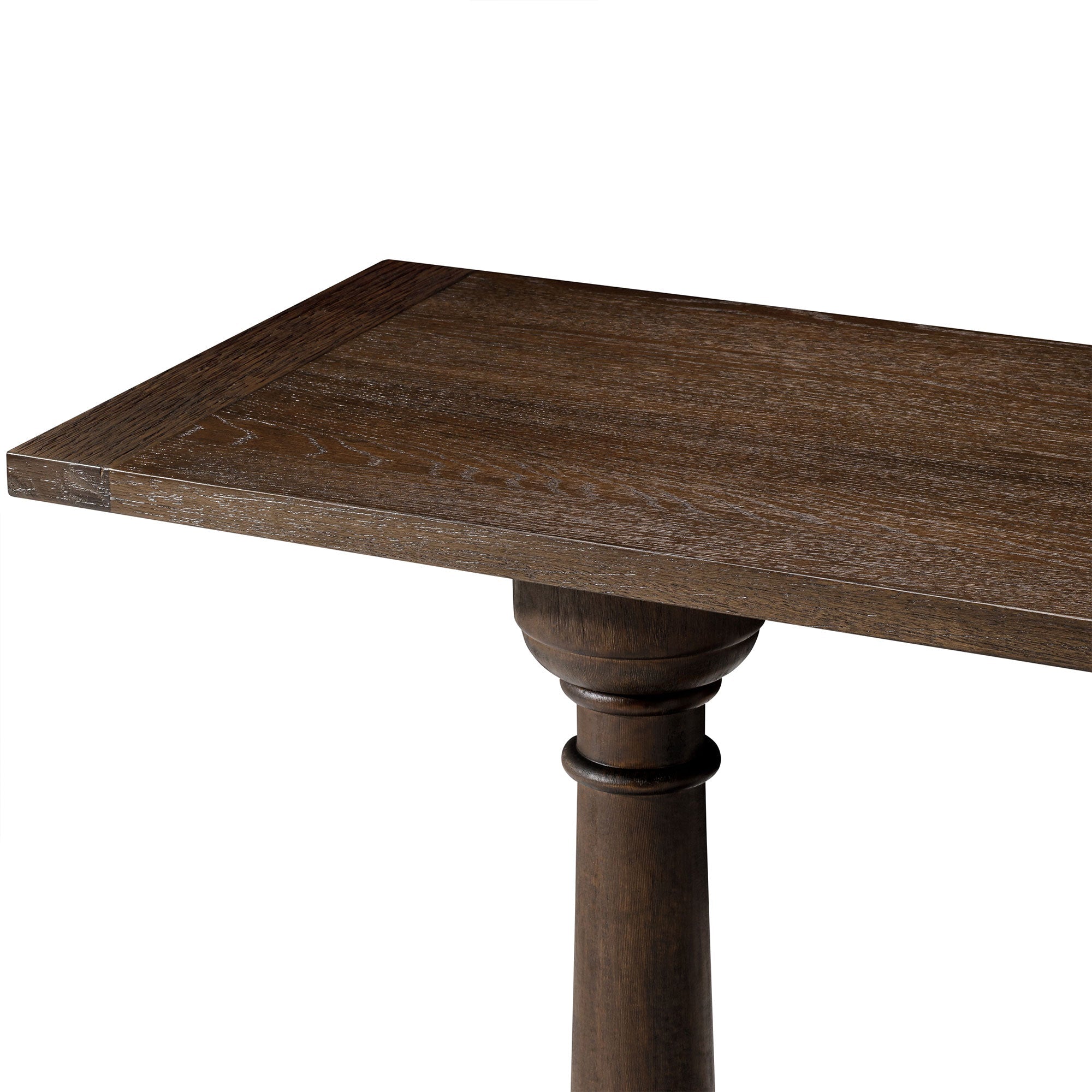 Arthur Classical Wooden Console Table in Antiqued Brown Finish in Accent Tables by Maven Lane