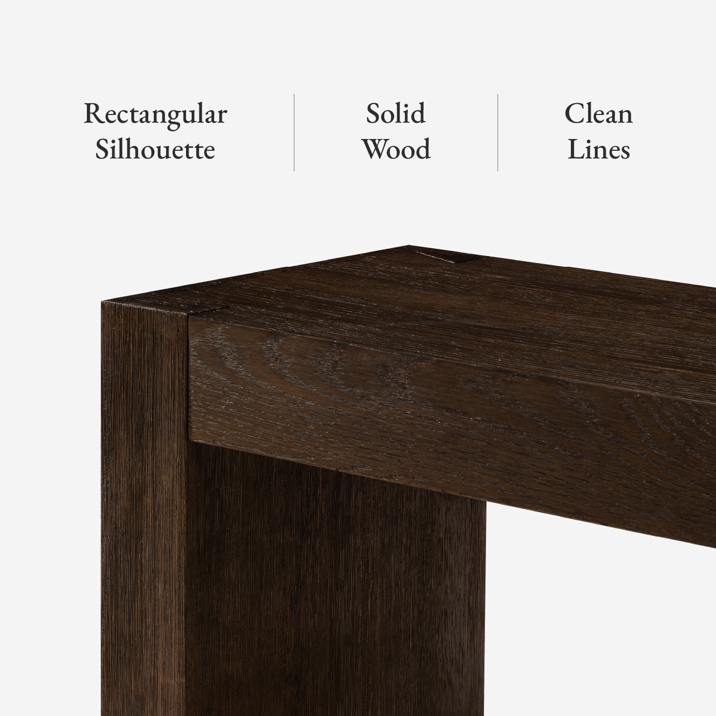 Zeno Organic Wooden Bench in Weathered Brown Finish in Bench by Maven Lane