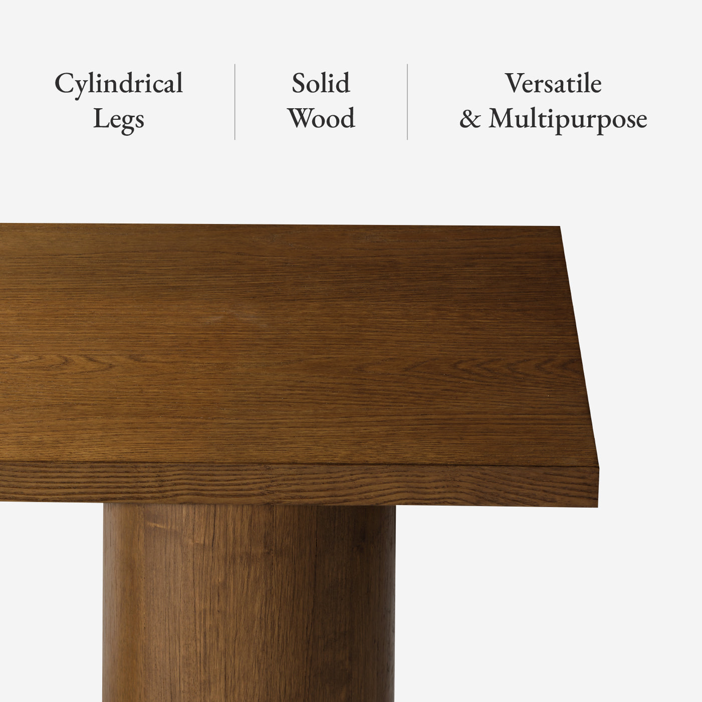 Lana Contemporary Wooden Console Table in Brown Finish in Accent Tables by Maven Lane