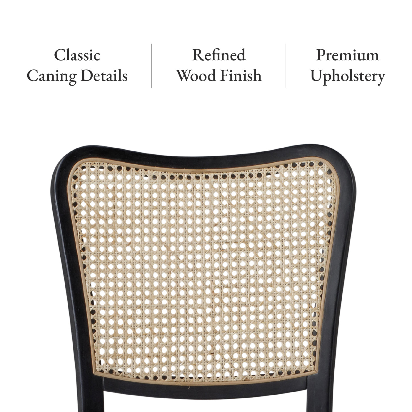 Vera Dining Chair in Aged Black with Dove Weave Fabric, Set of 2 in Dining Chair by Maven Lane