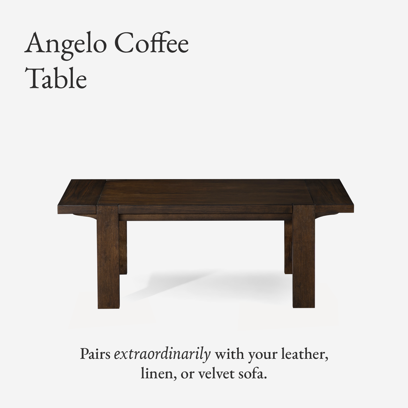 Angelo Rustic Rectangular Wooden Coffee Table In Aged Brown in Coffee Table by Maven Lane