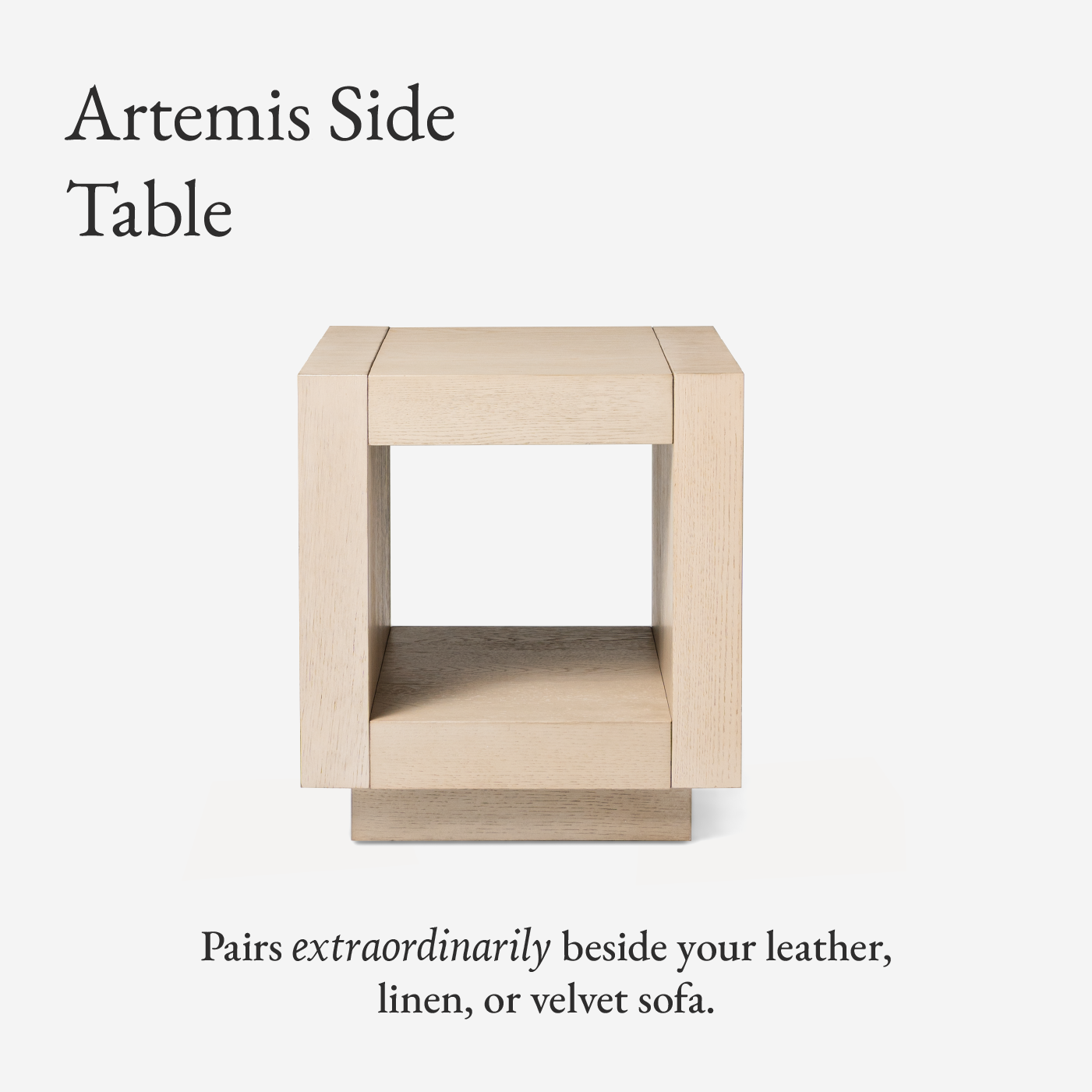 Artemis Side Table in White Finish in Side Table by Maven Lane