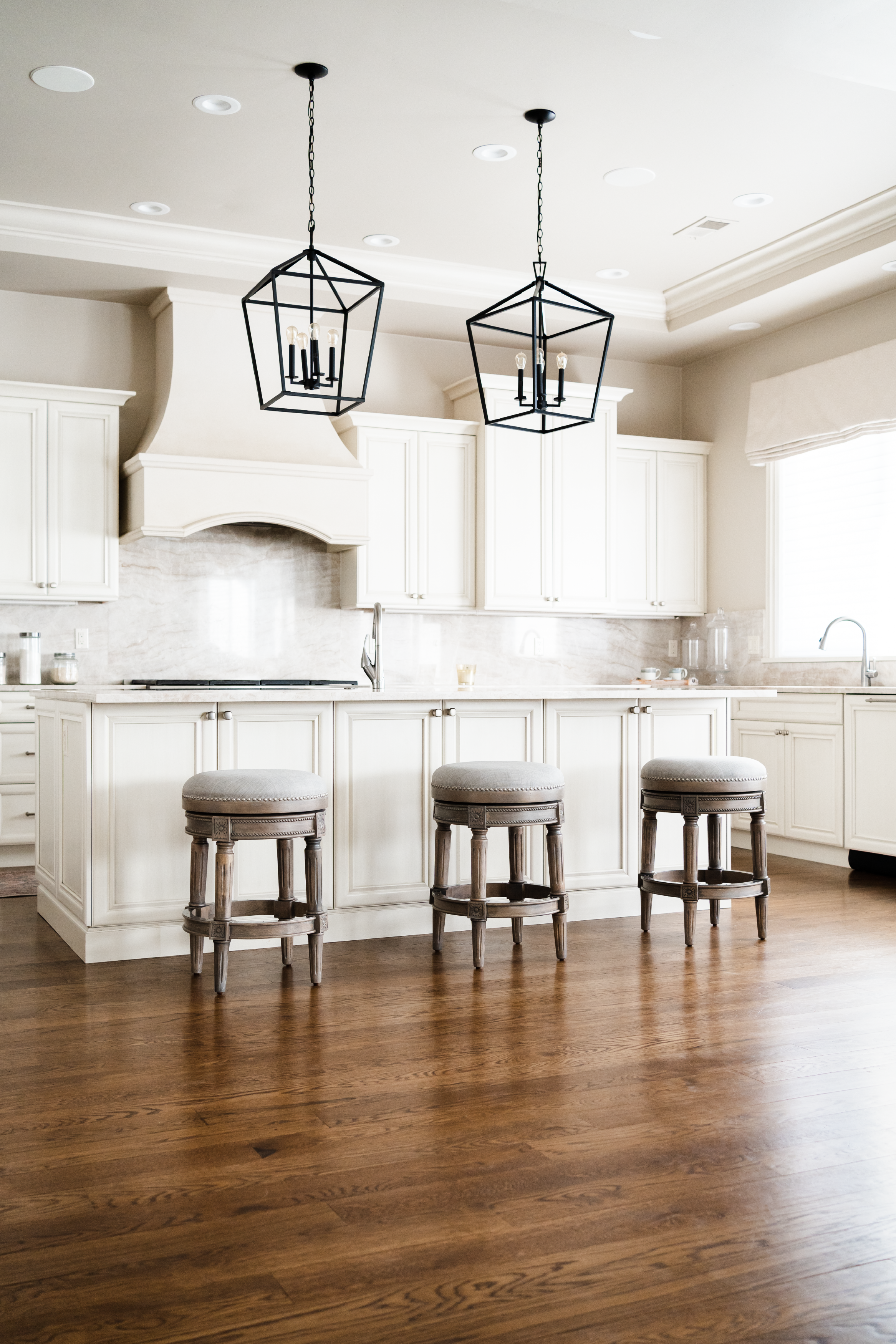 Pullman Backless Swivel Counter Height Kitchen Stool - Reclaimed Oak Finish With Ash Grey Fabric Upholstery in Stools by Maven Lane
