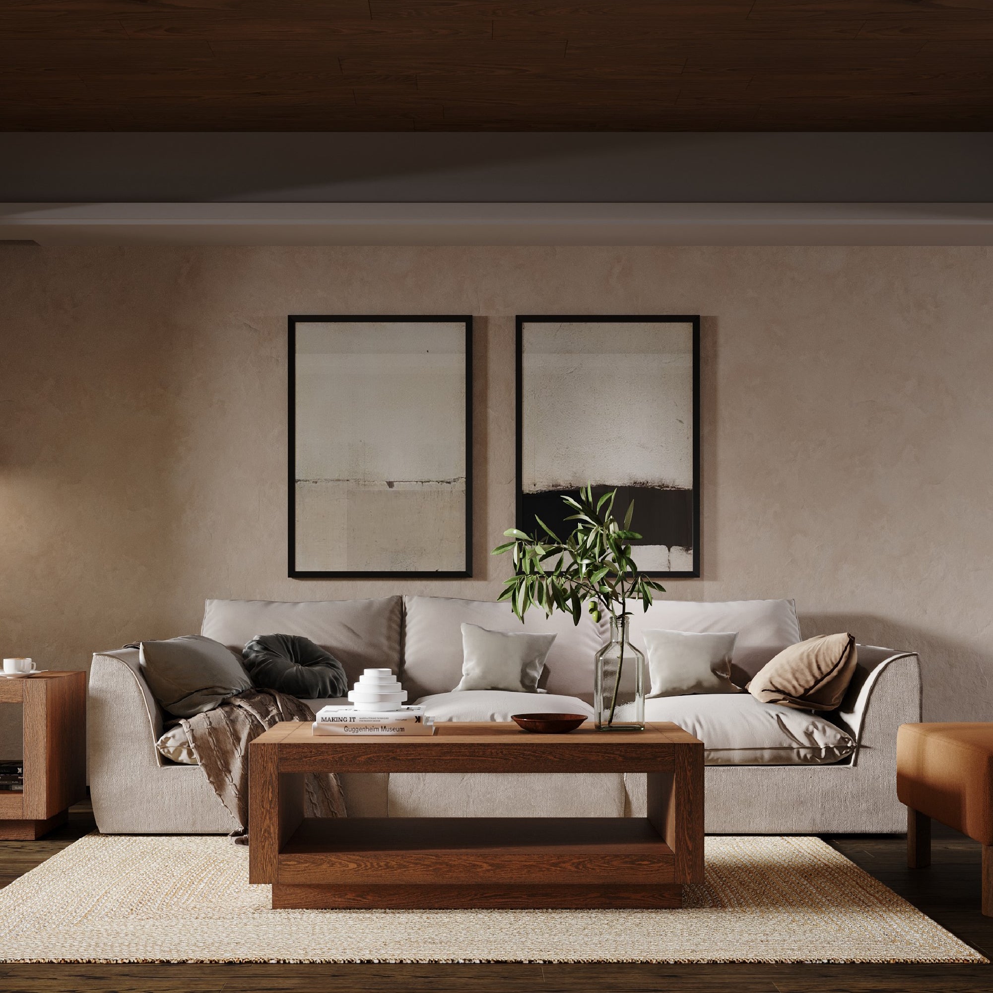 Artemis Contemporary Wooden Coffee Table in Refined Brown Finish in Accent Tables by Maven Lane