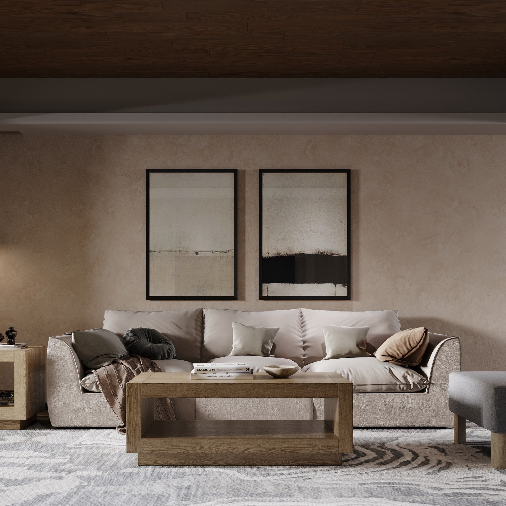 Artemis Contemporary Wooden Coffee Table in Refined Grey Finish in Accent Tables by Maven Lane