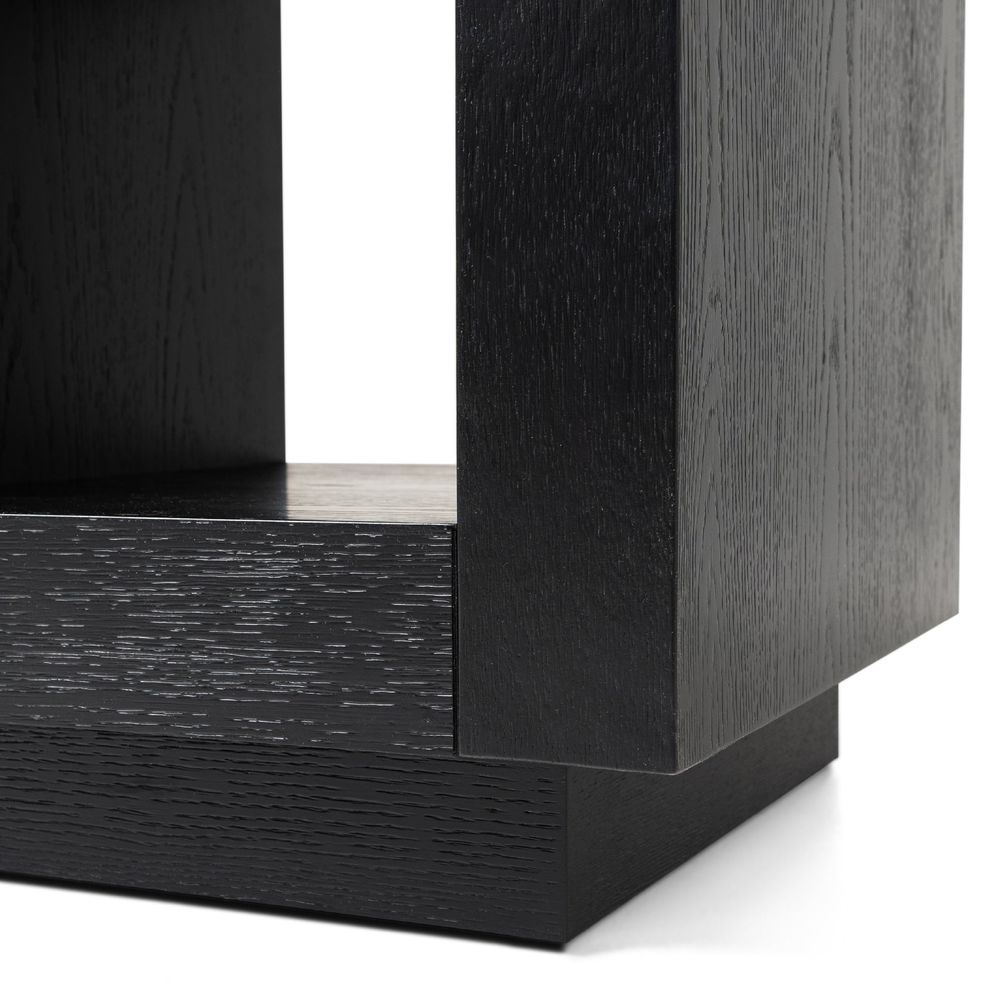 Artemis Contemporary Wooden Side Table in Refined Black Finish in Side Table by Maven Lane