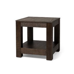 Paulo Side Table in Brown Finish