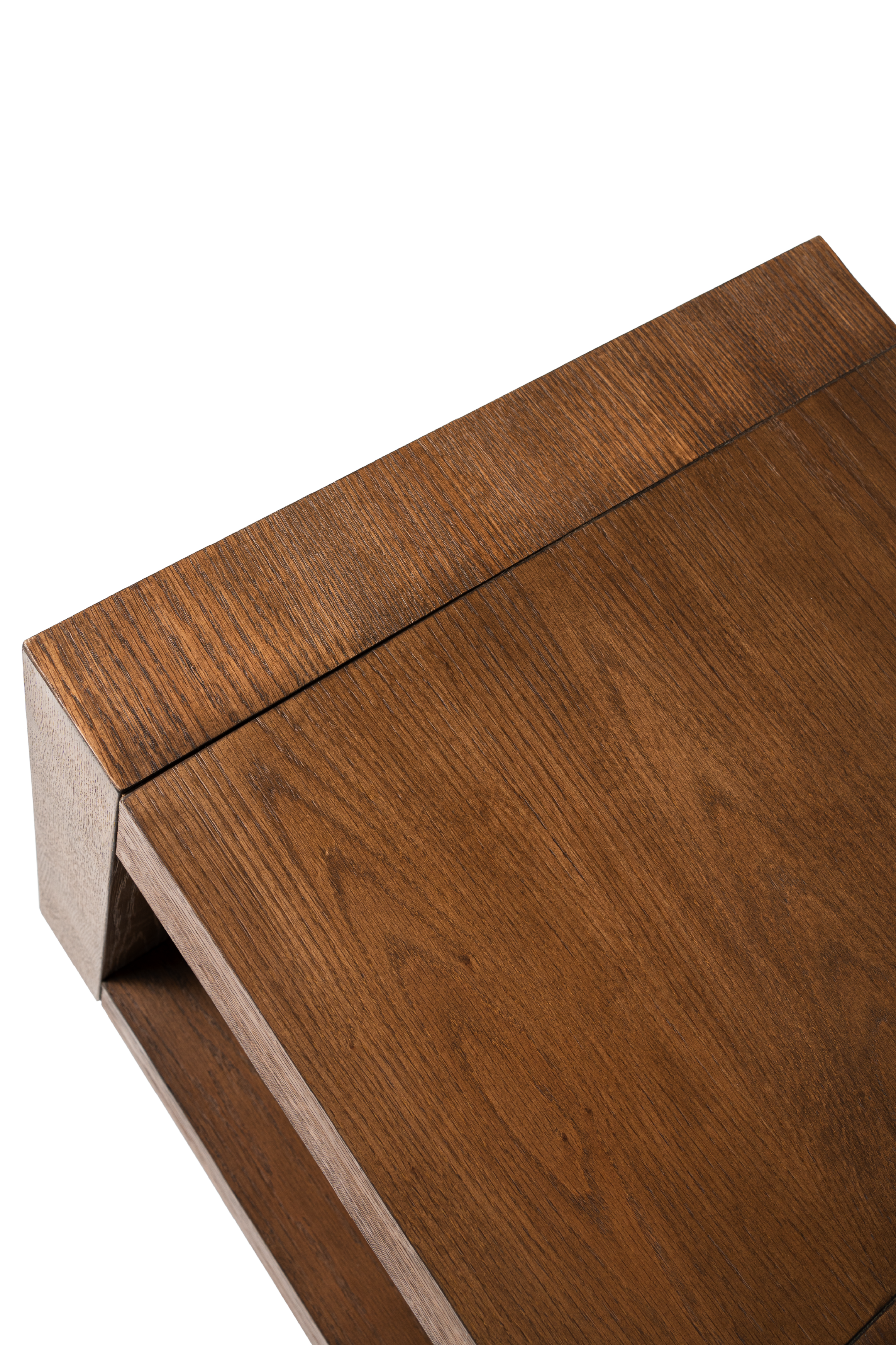 Artemis Contemporary Wooden Side Table in Refined Brown Finish in Accent Tables by Maven Lane