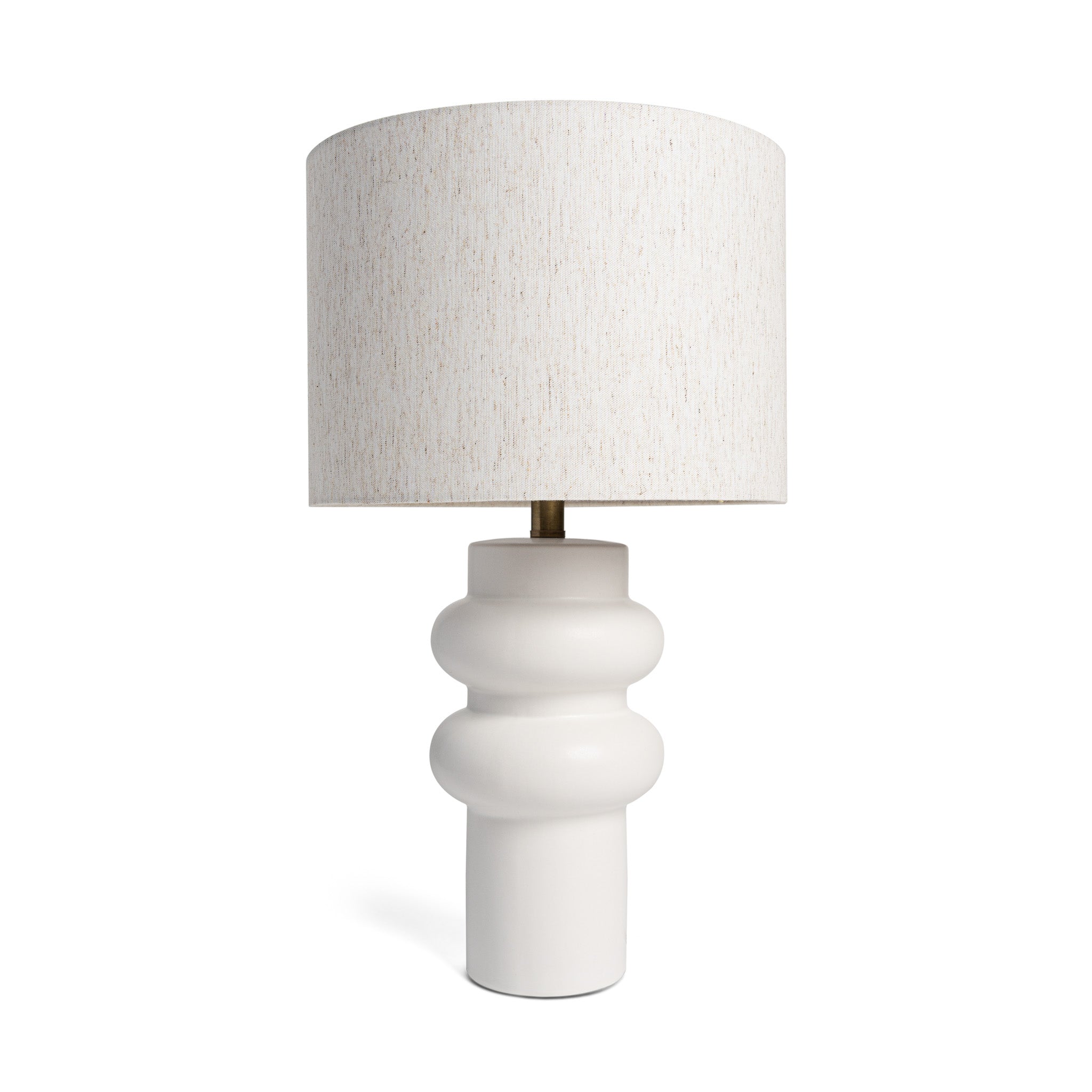 Nina Table Lamp in White in Lighting by Maven Lane