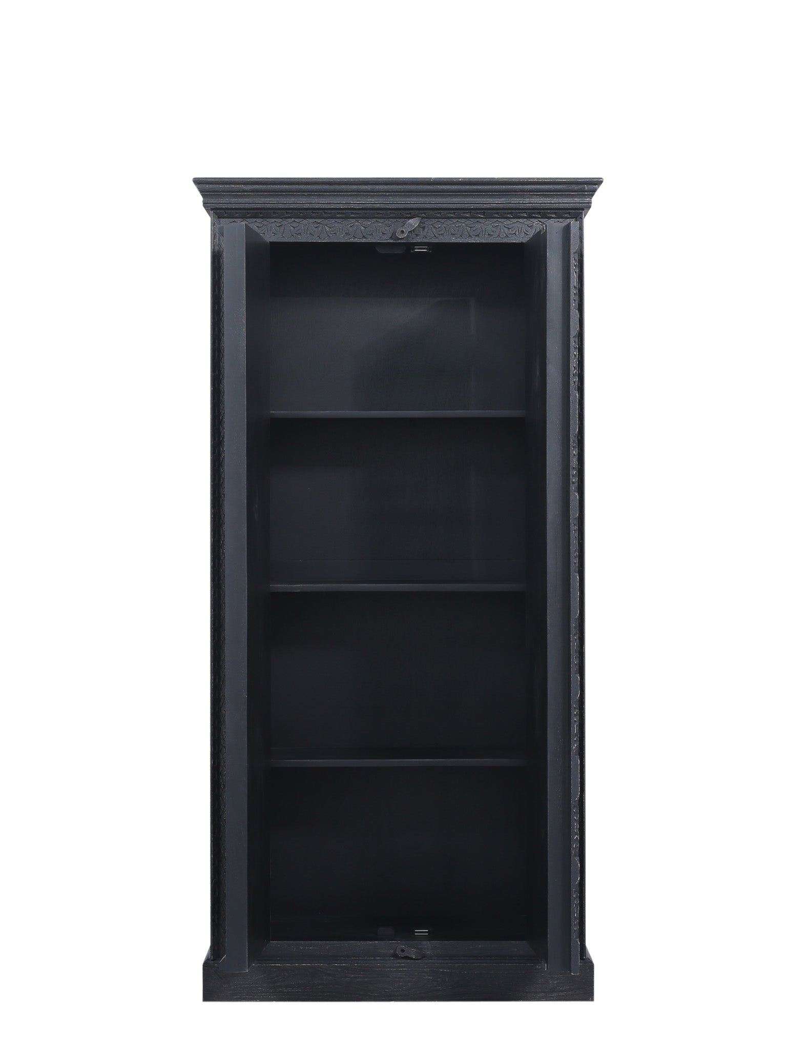 Mahala Nomad Wooden Cabinet in Distressed Black Finish in Cabinets by VMInnovations