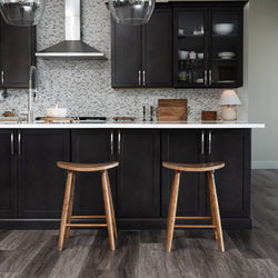 Luna Counter Stool in Light Brown Finish in Stools by Maven Lane