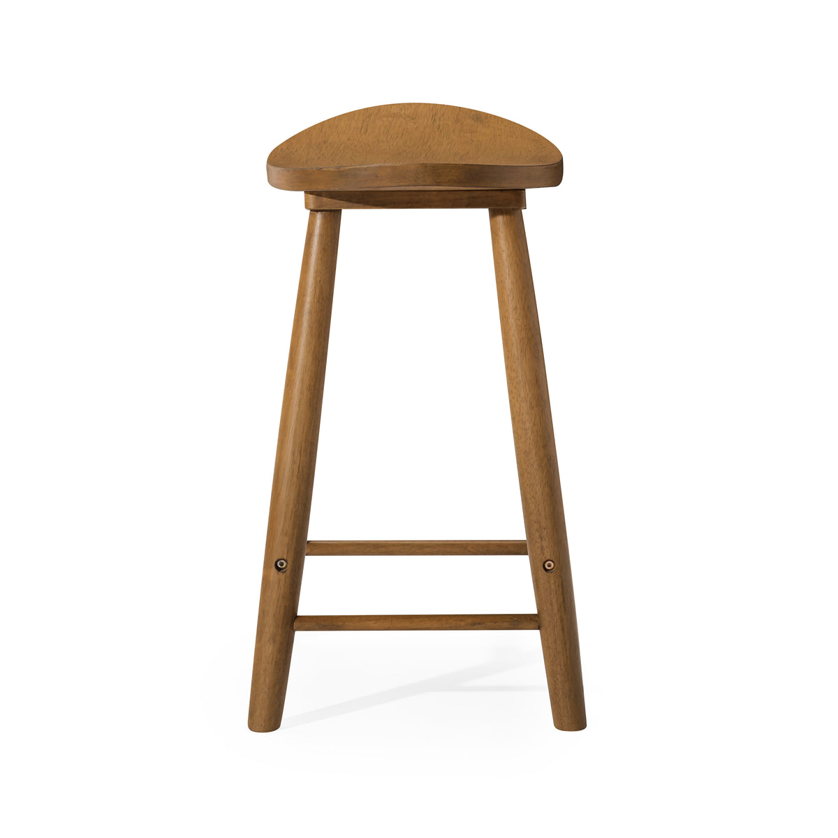 Luna Counter Stool in Light Brown Finish in Stools by Maven Lane