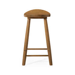Luna Counter Stool in Light Brown Finish in Stools by Maven Lane