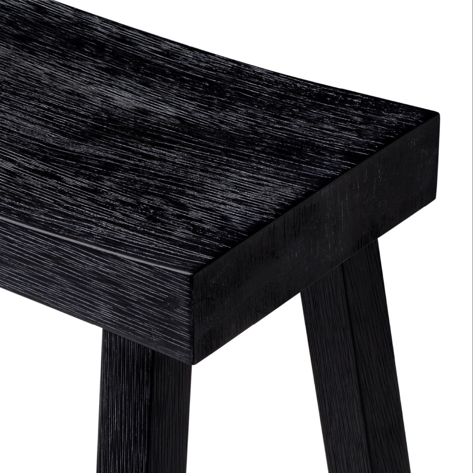 26" Vincent Counter Stool in Black Finish (Set of 4) in Stools by Maven Lane