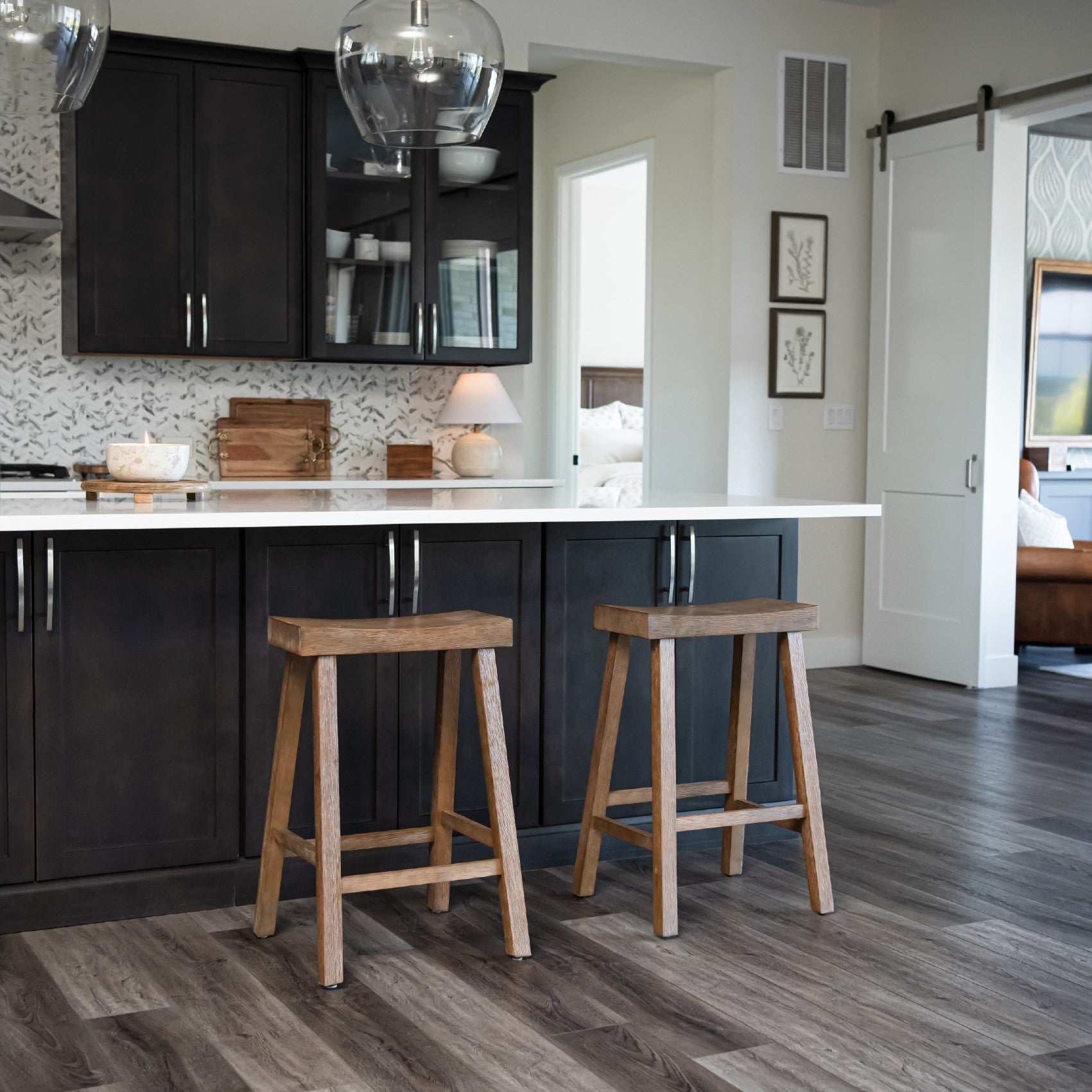 26" Vincent Counter Stool in Natural Finish (Set of 4) in Stools by Maven Lane