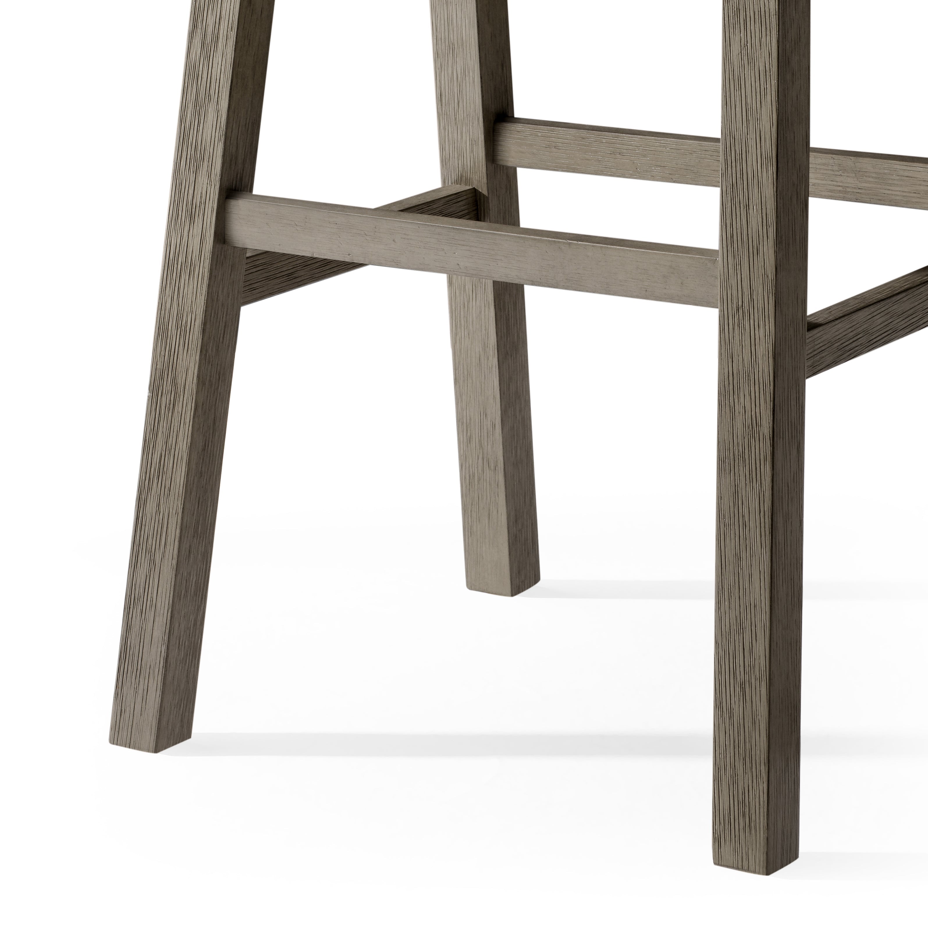 31" Vincent Barstool in Antiqued Grey Finish in Stools by Maven Lane