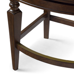 Sonoma Swivel Counter Stool in Brown Finish and Beige Fabric in Stools by Maven Lane