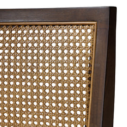 Sonoma Swivel Bar Stool in Brown Finish and Beige Fabric in Stools by Maven Lane