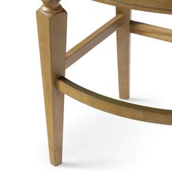 Sonoma Swivel Bar Stool in Natural Finish and Beige Fabric in Stools by Maven Lane