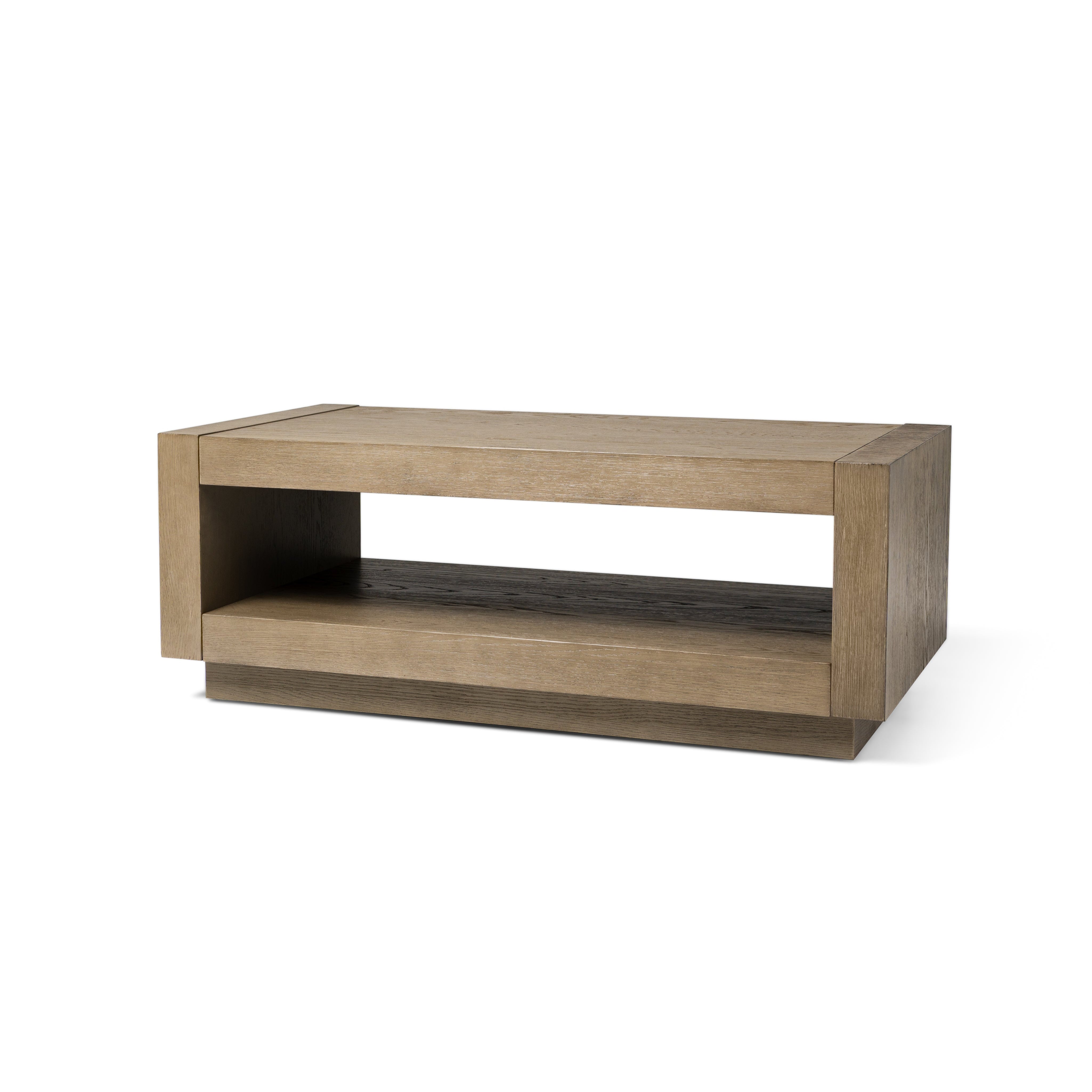 Artemis Contemporary Wooden Coffee Table in Refined Grey Finish in Accent Tables by Maven Lane
