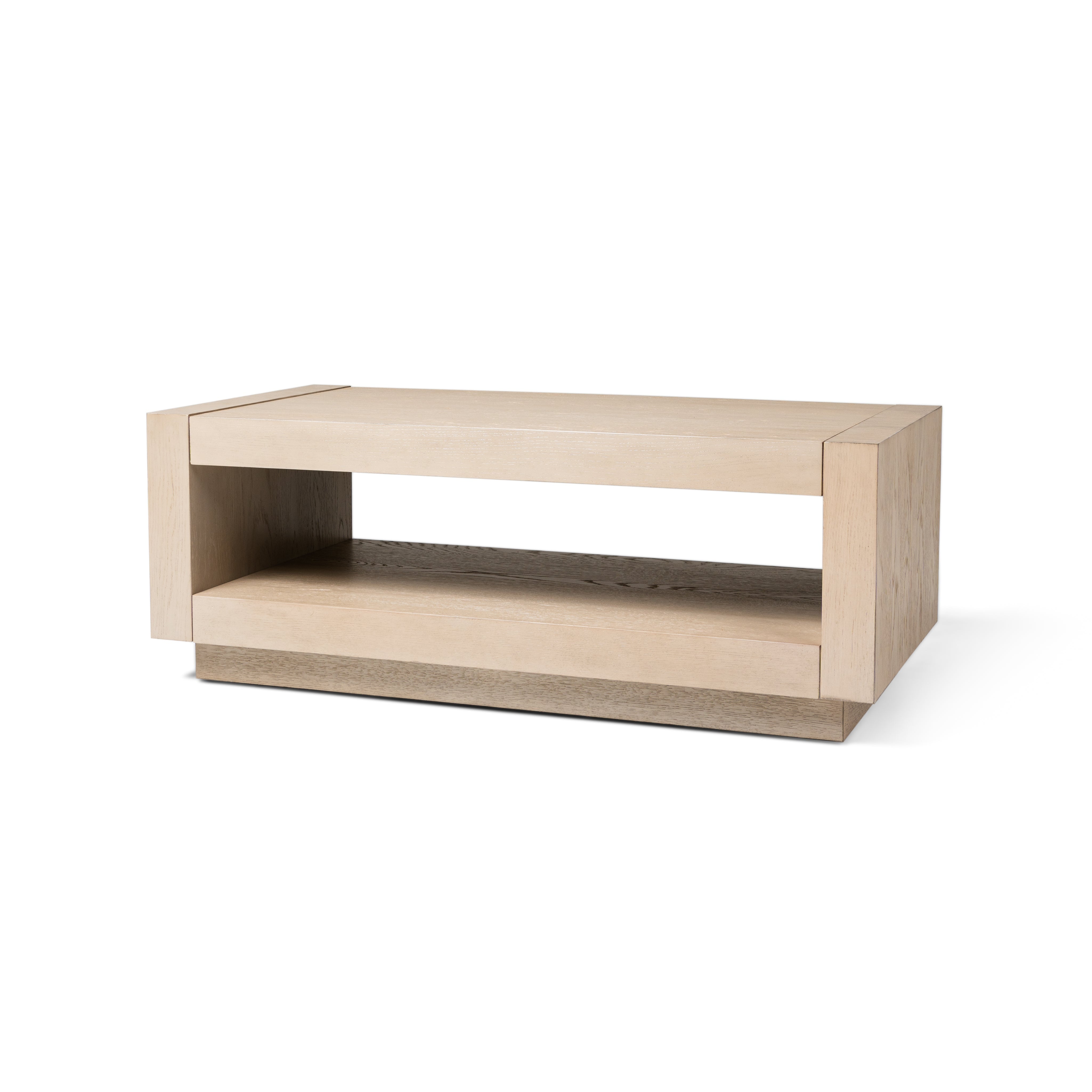 Artemis Contemporary Wooden Coffee Table in Refined White Finish in Accent Tables by Maven Lane