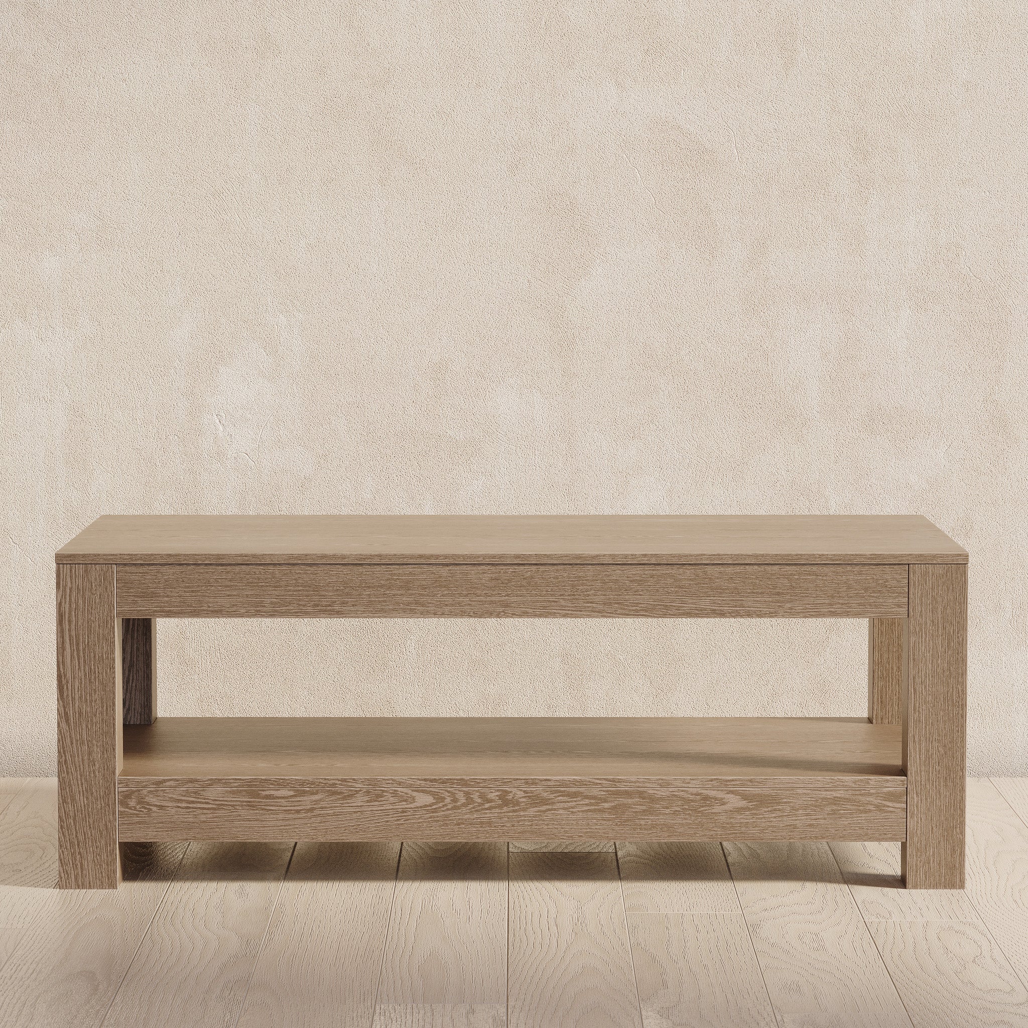 Paulo Wooden Coffee Table in Weathered Grey Finish in Accent Tables by Maven Lane