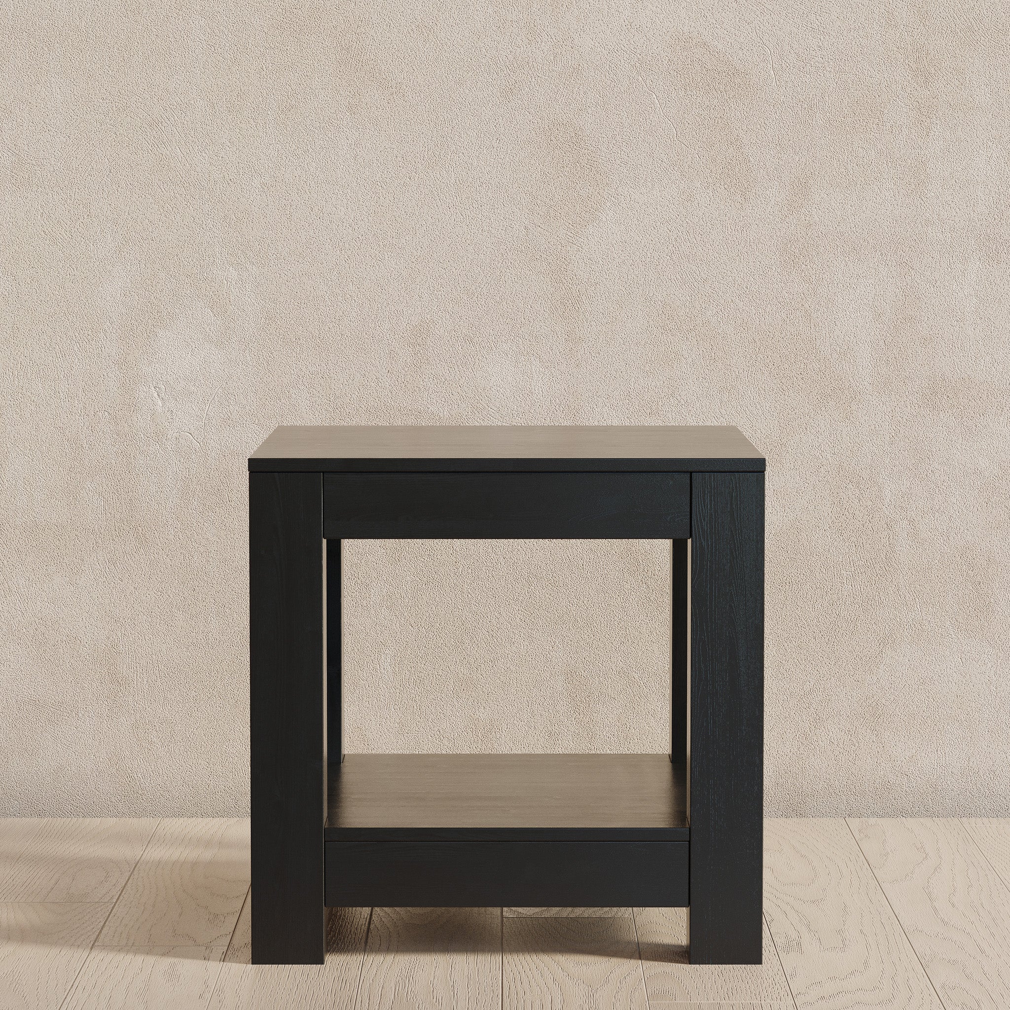 Paulo Wooden Side Table in Weathered Black Finish in Accent Tables by Maven Lane