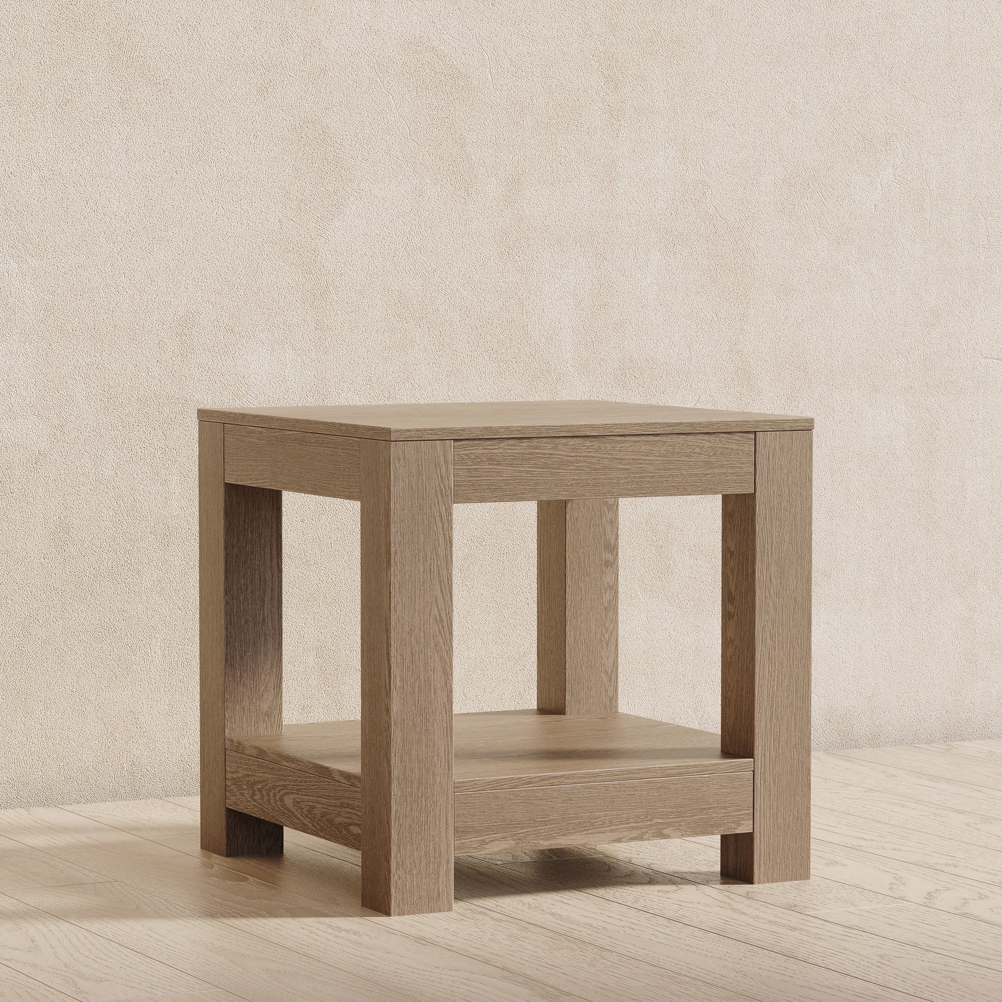 Paulo Wooden Side Table in Weathered Grey Finish in Accent Tables by VMI