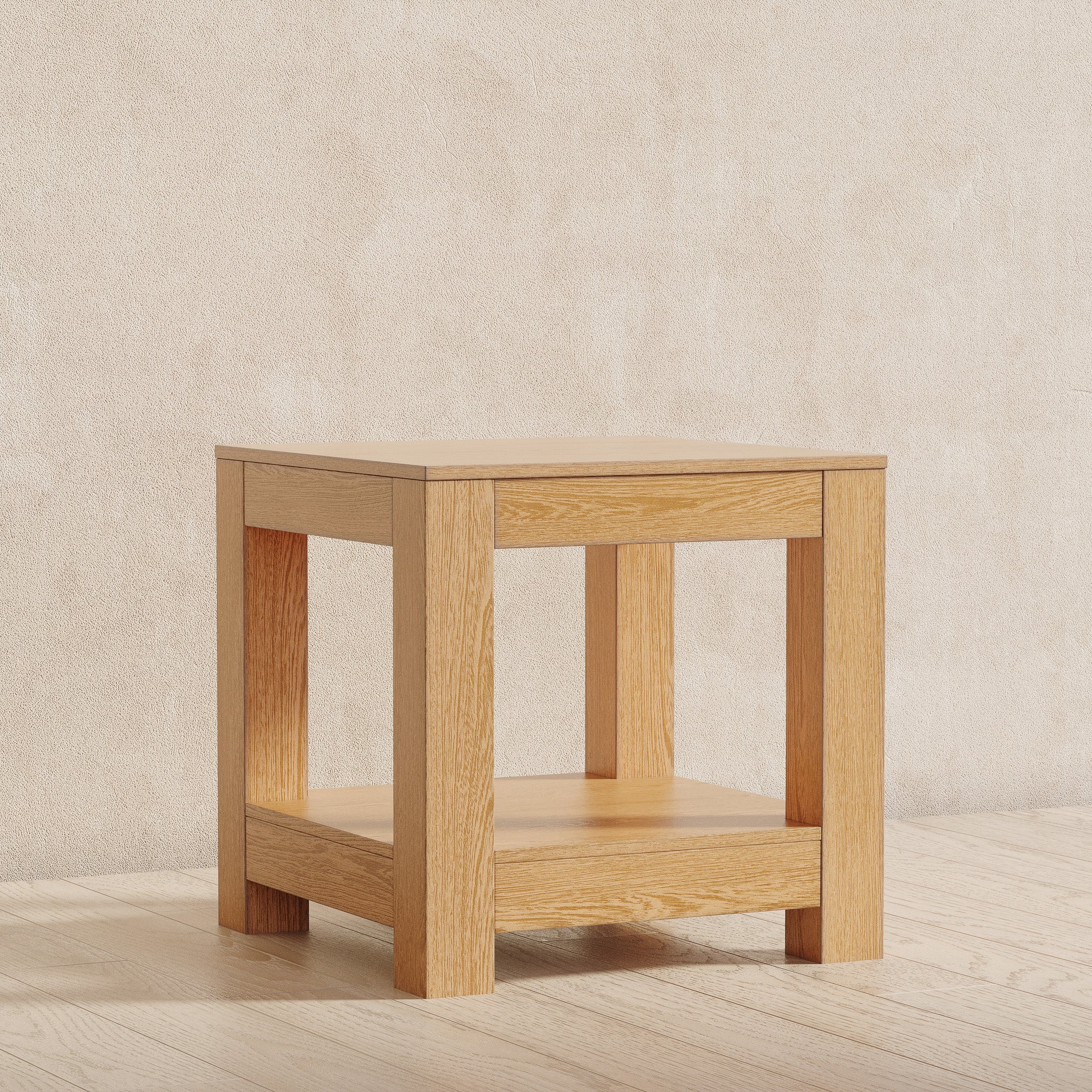 Paulo Wooden Side Table in Weathered Natural Finish in Accent Tables by Maven Lane