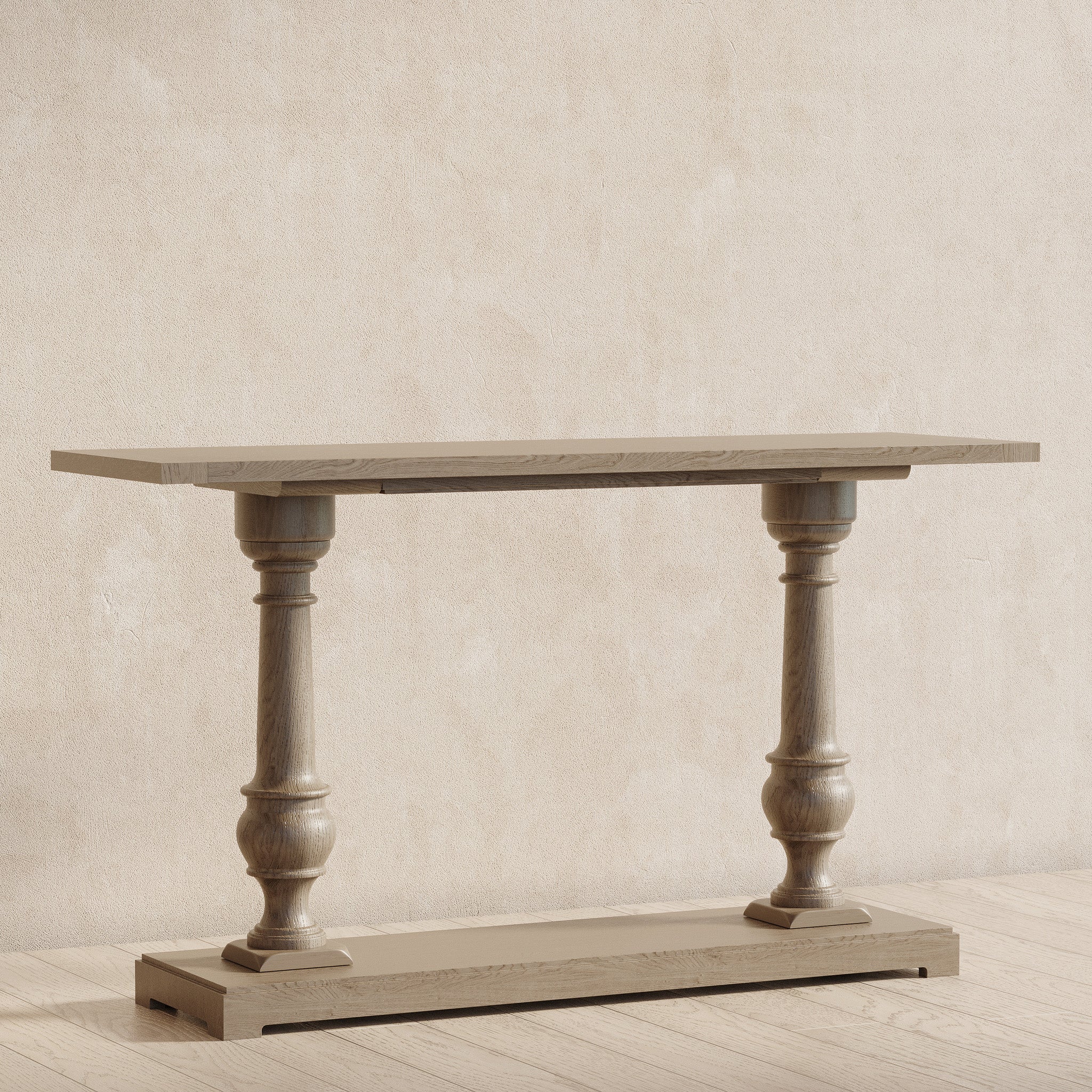 Arthur Classical Wooden Console Table in Antiqued Grey Finish in Accent Tables by Maven Lane