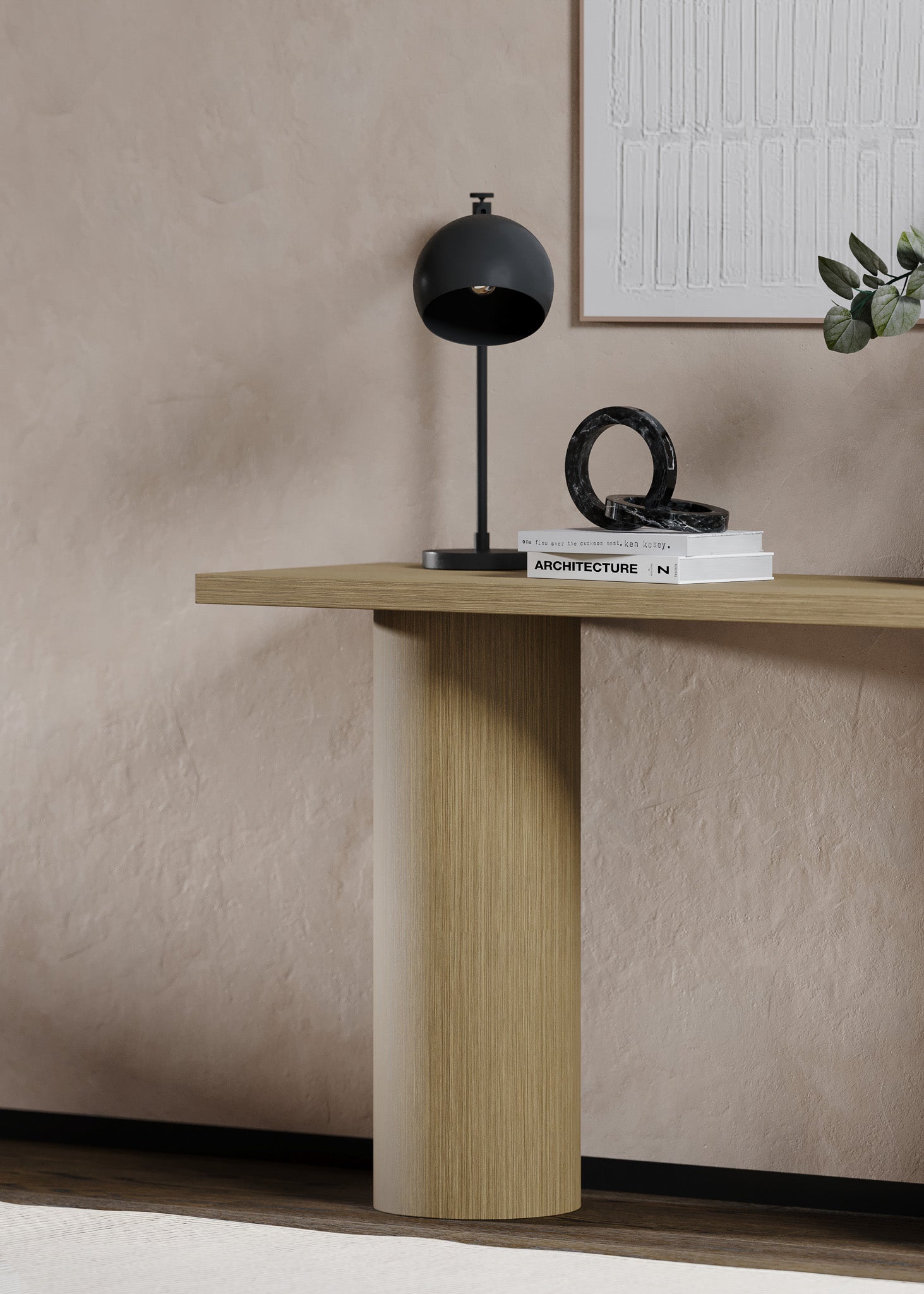 Lana Contemporary Wooden Console Table in Refined Grey Finish in Accent Tables by Maven Lane