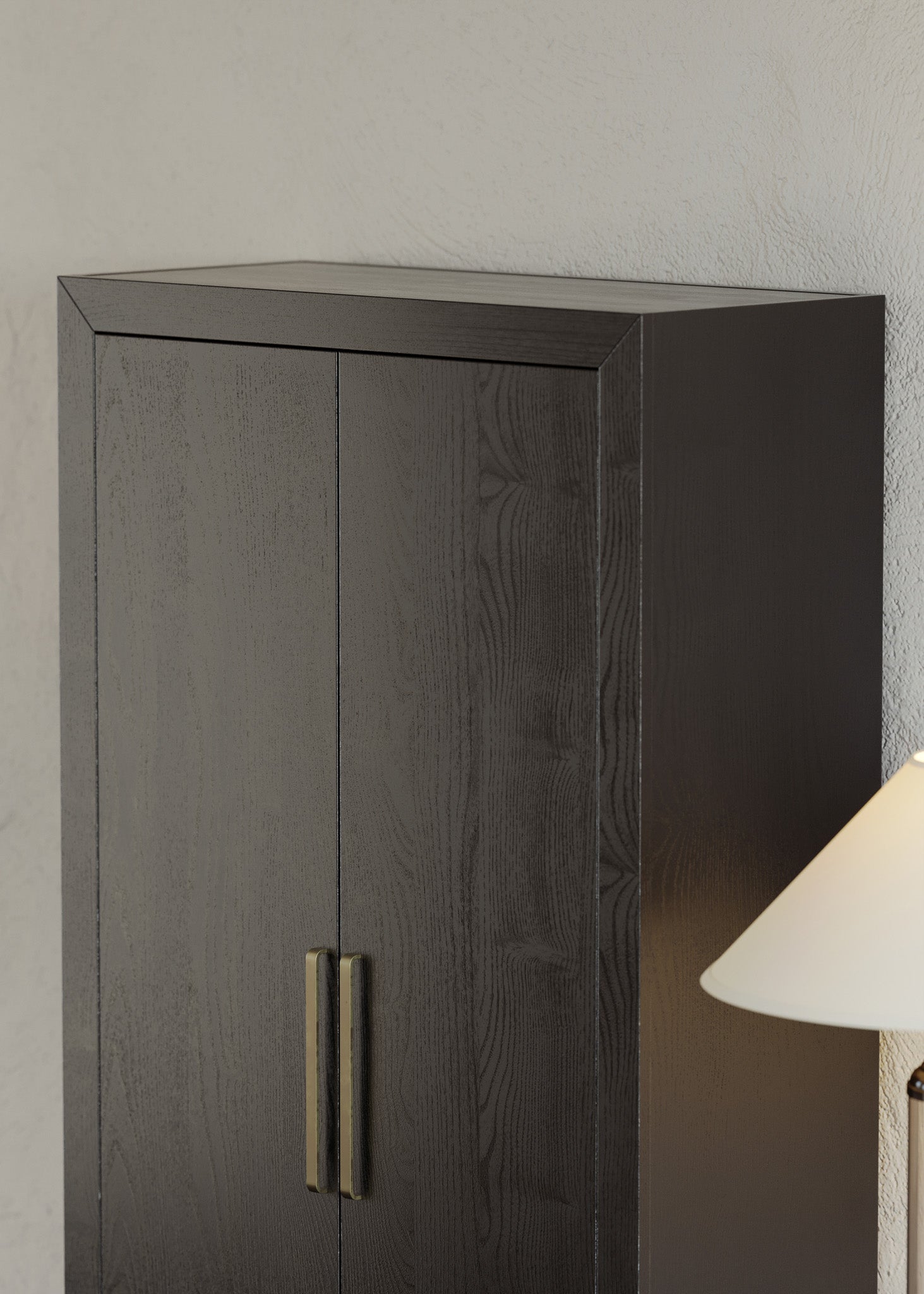 Uma Contemporary Wooden Cabinet in Refined Black Finish in Cabinets by Maven Lane