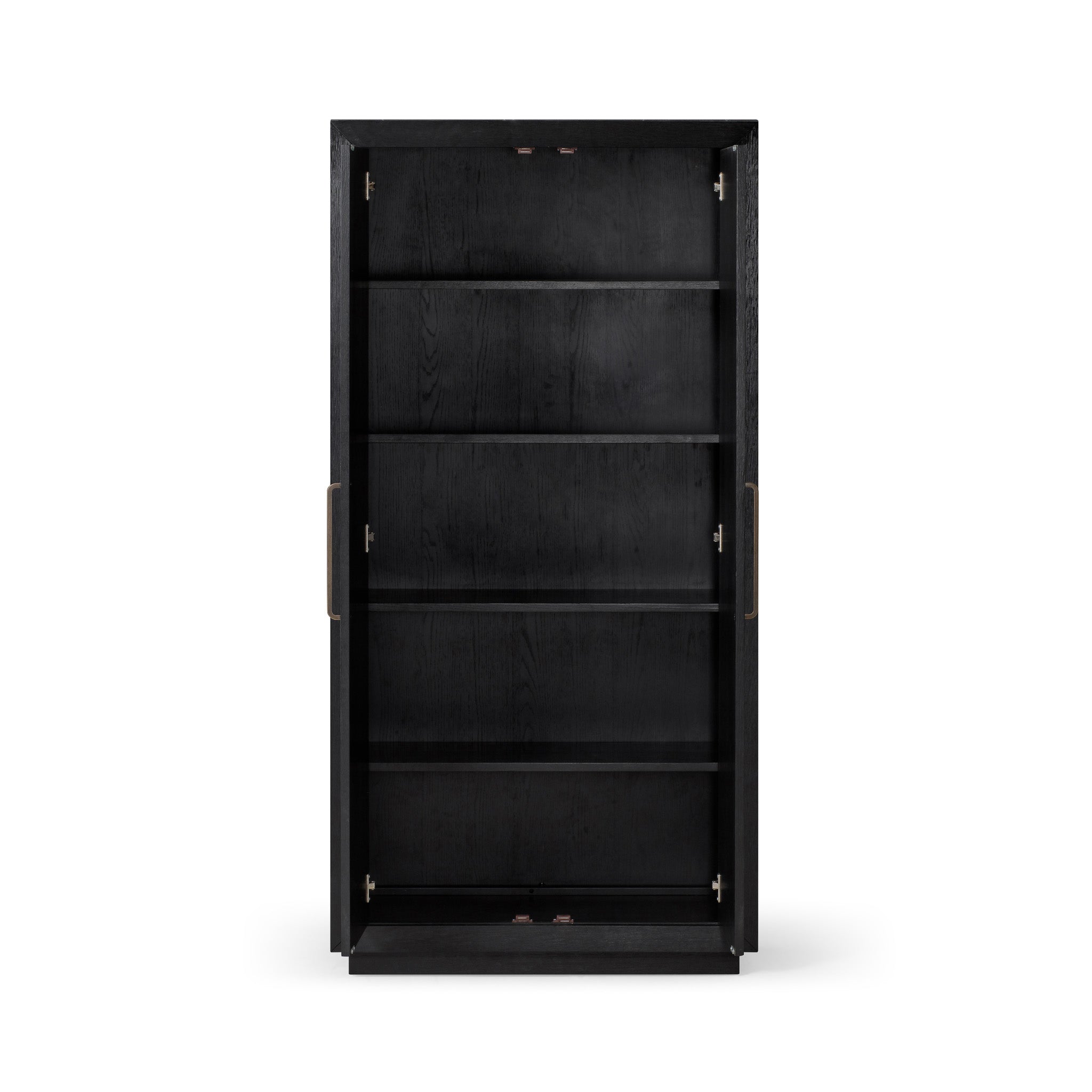 Uma Contemporary Wooden Cabinet in Refined Black Finish in Cabinets by Maven Lane