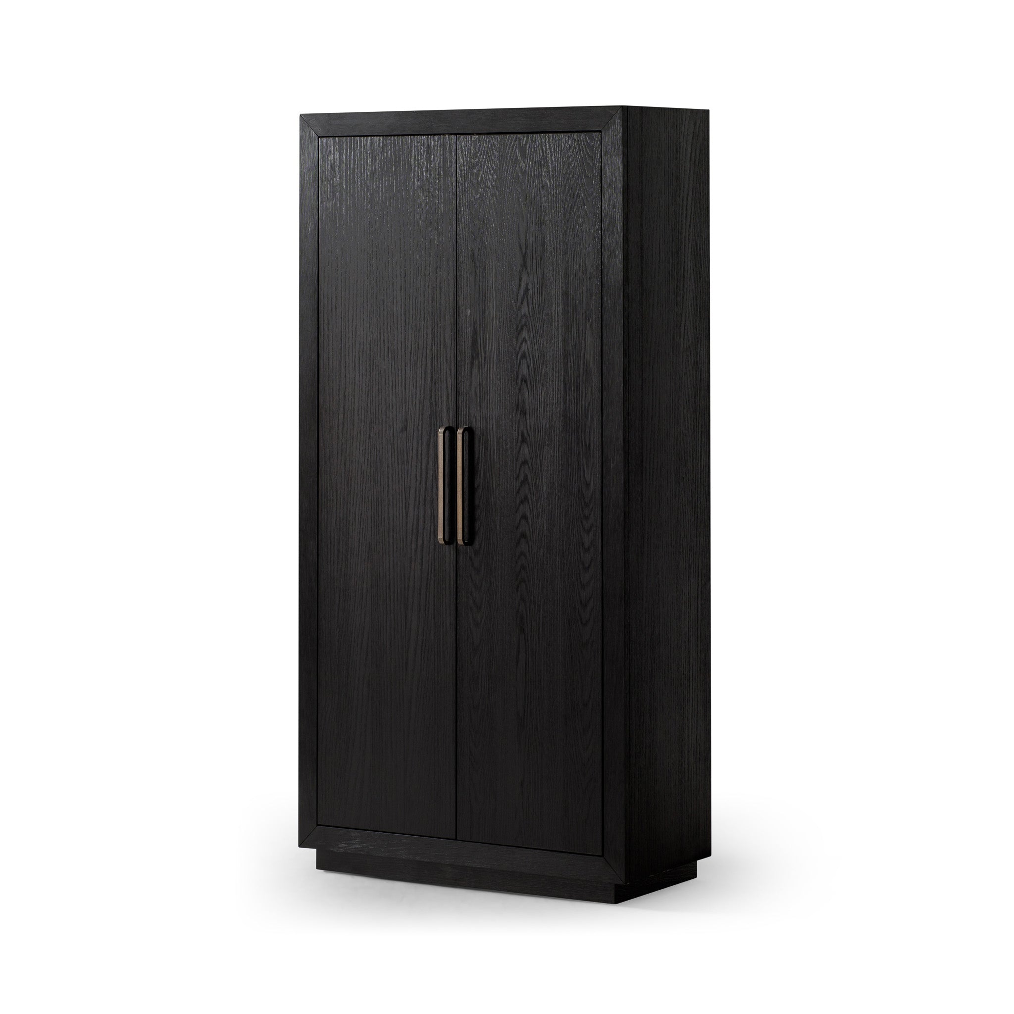 Uma Contemporary Wooden Cabinet in Refined Black Finish in Cabinets by Maven Lane