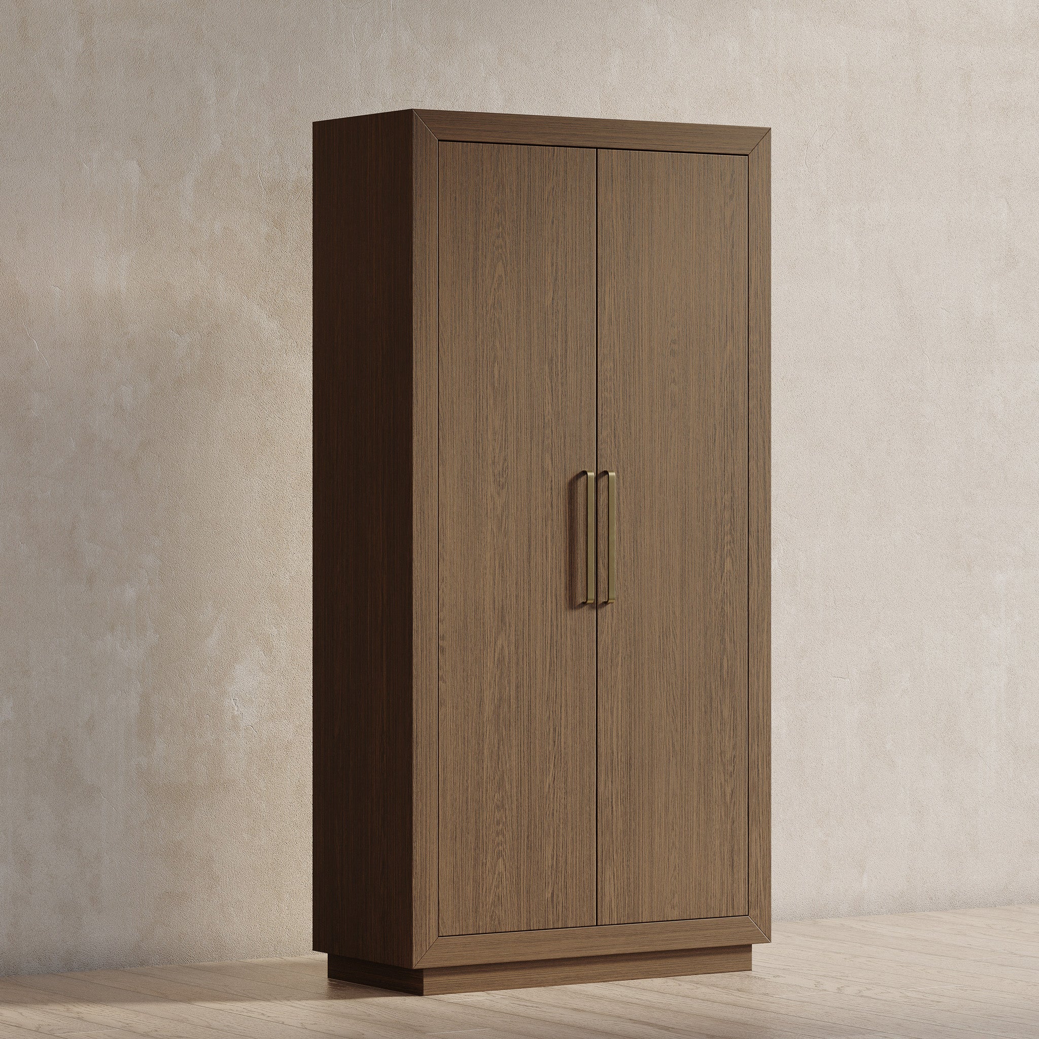 Uma Contemporary Wooden Cabinet in Refined Brown Finish in Cabinets by VMI