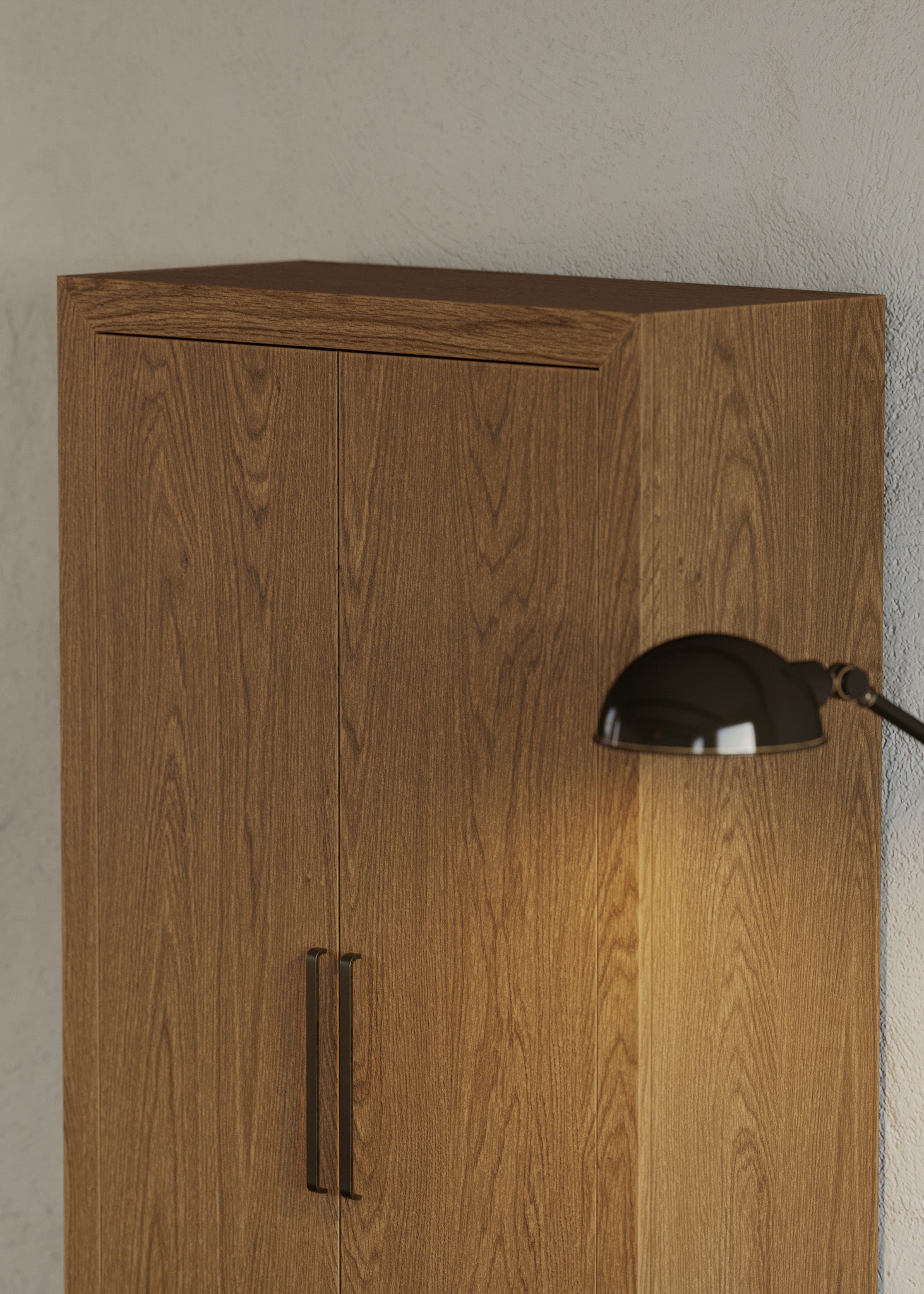 Uma Contemporary Wooden Cabinet in Refined Natural Finish in Cabinets by Maven Lane