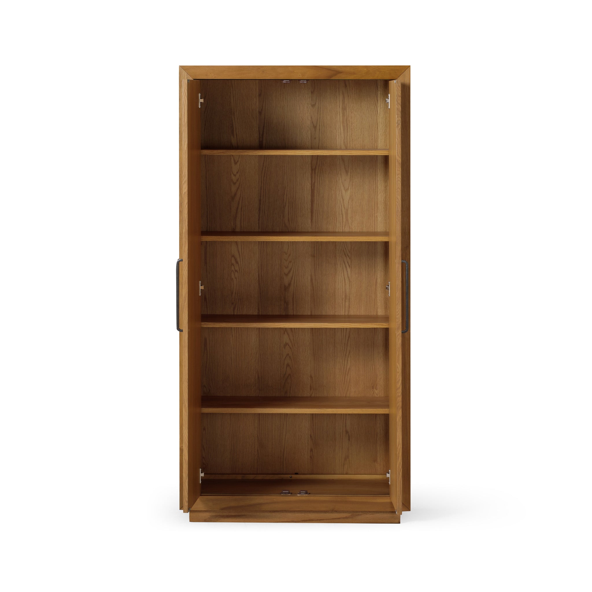Uma Contemporary Wooden Cabinet in Refined Natural Finish in Cabinets by Maven Lane