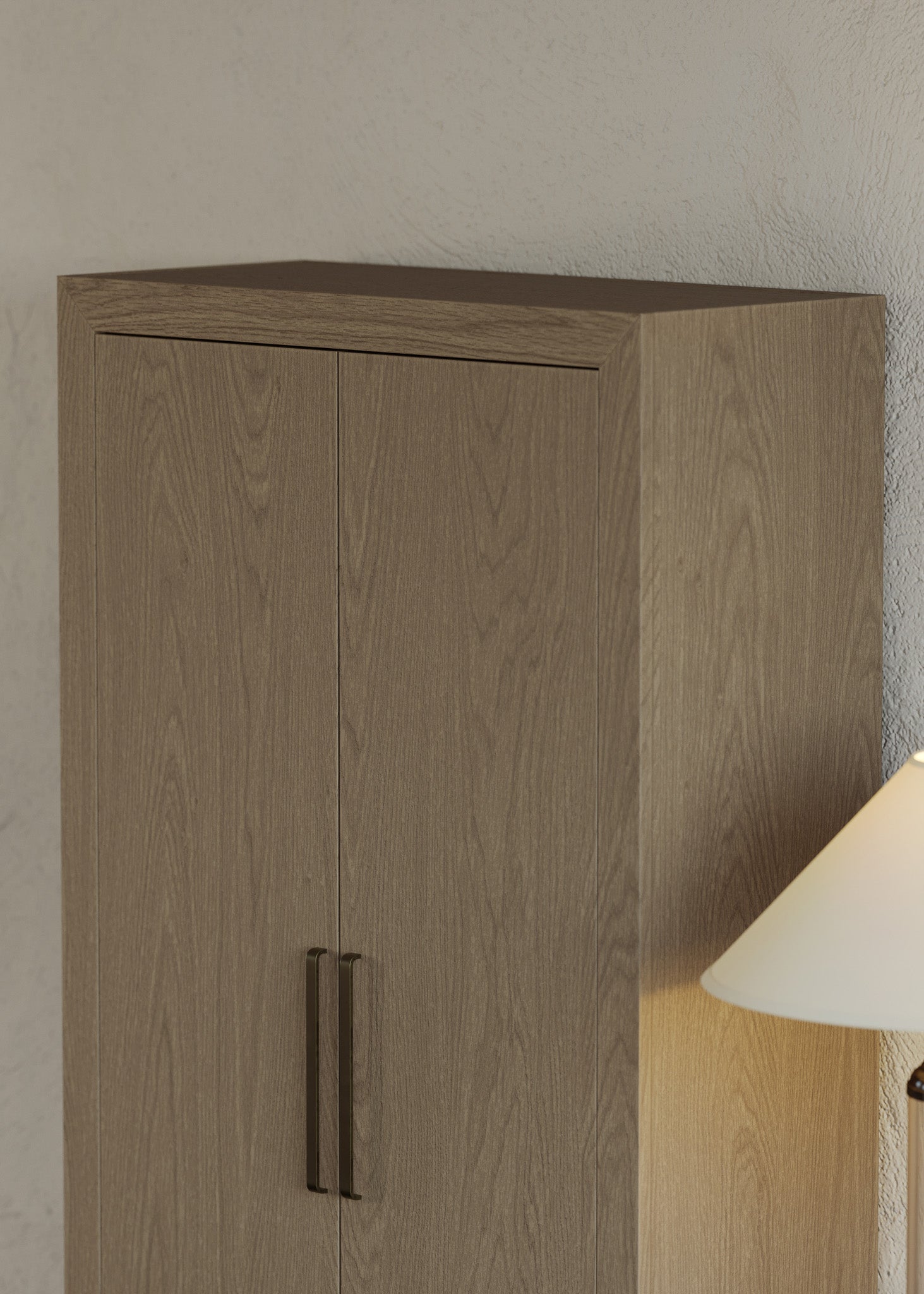 Uma Contemporary Wooden Cabinet in Refined Grey Finish in Cabinets by VMI