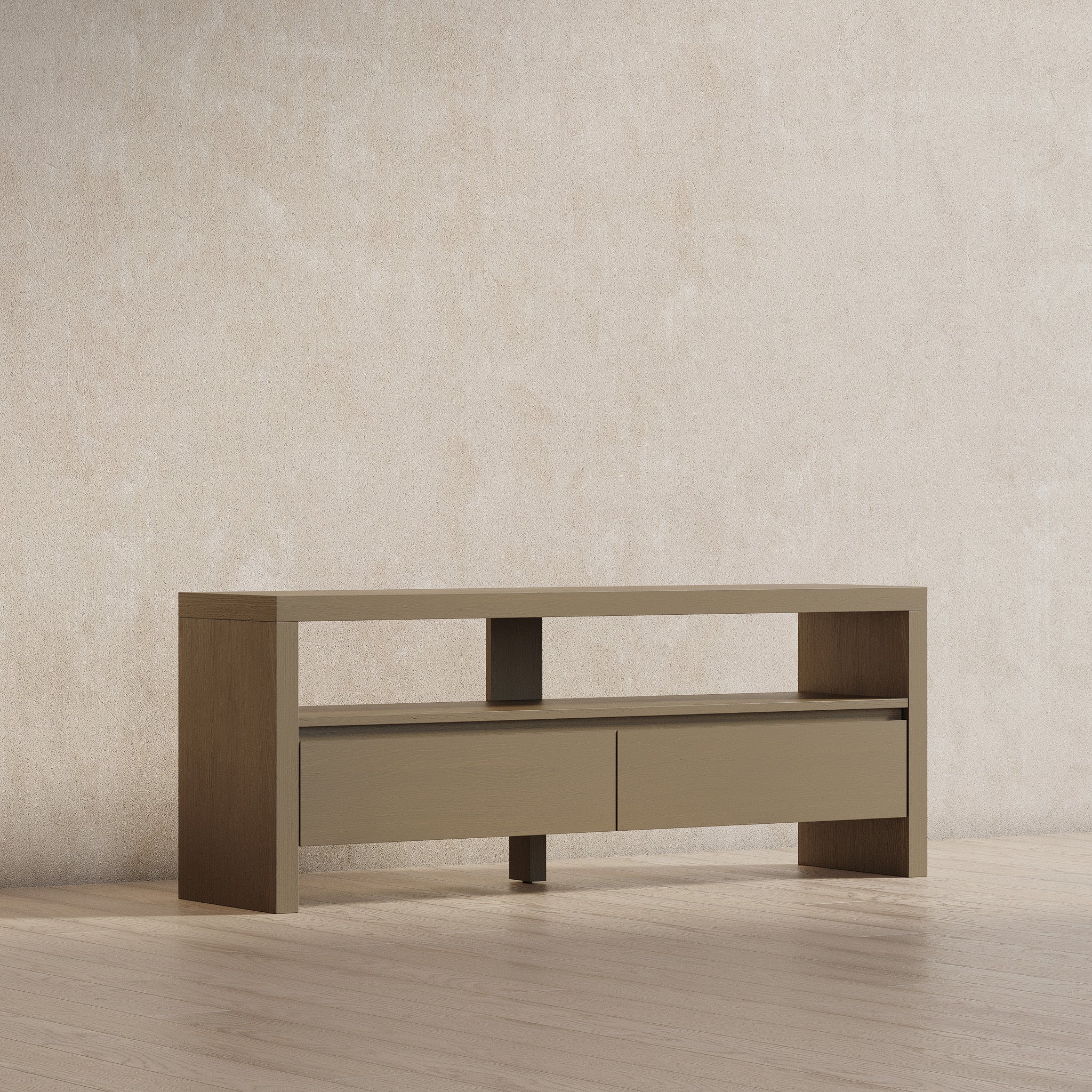 Ada Contemporary Wooden Media Unit in Refined Grey Finish in Media Units by Maven Lane