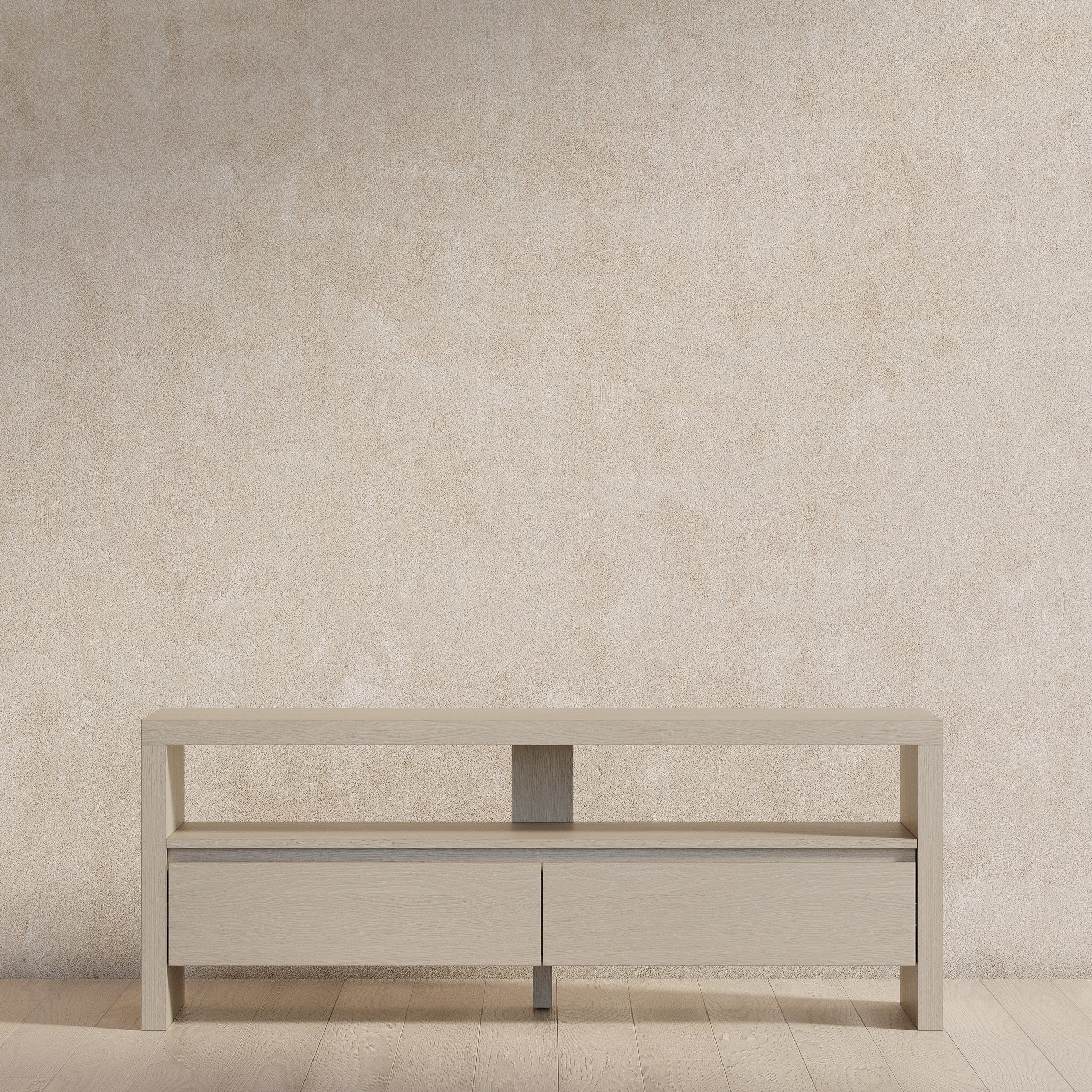 Ada Contemporary Wooden Media Unit in Refined White Finish in Media Units by Maven Lane