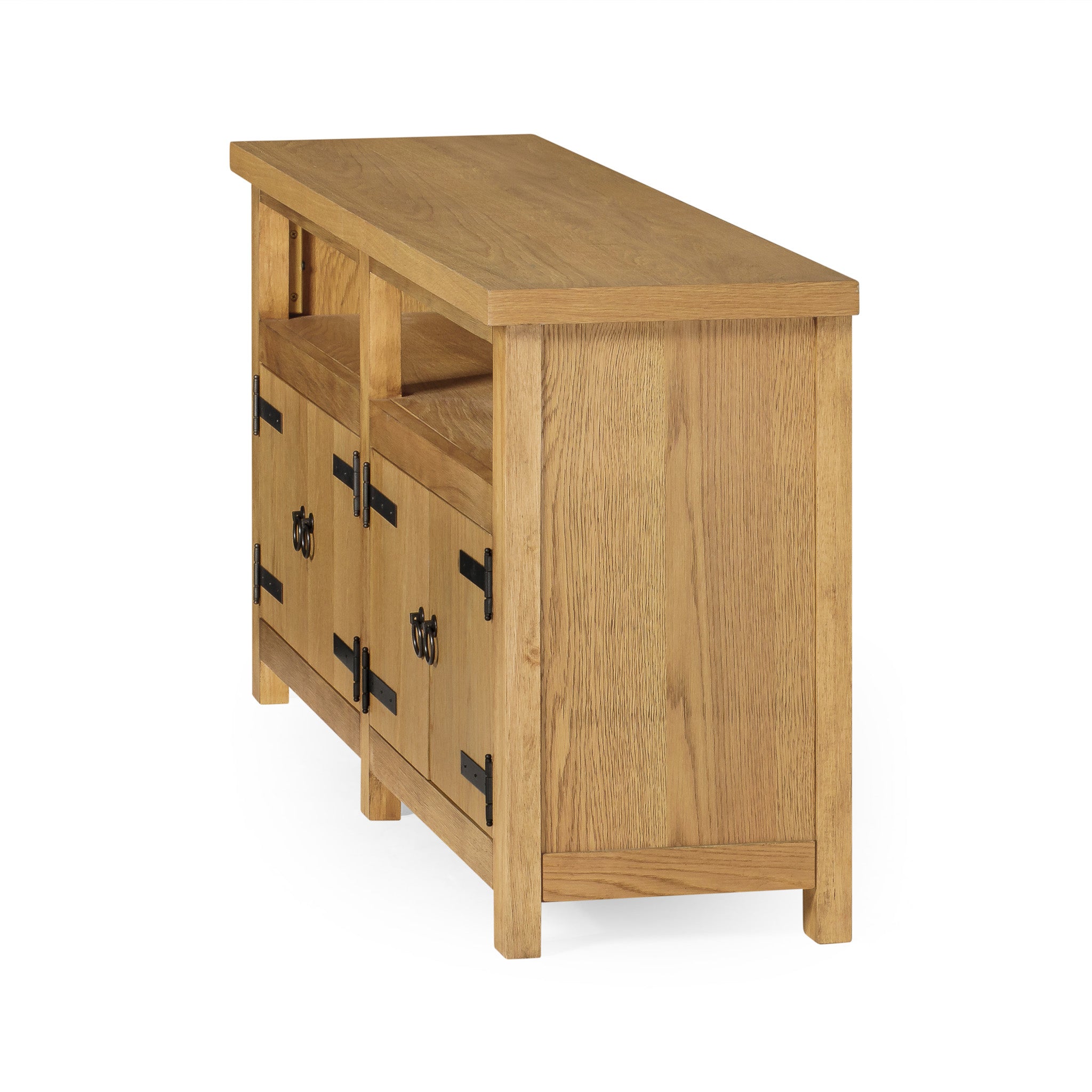 Luca Organic Wooden Media Unit in Weathered Natural Finish in Media Units by Maven Lane
