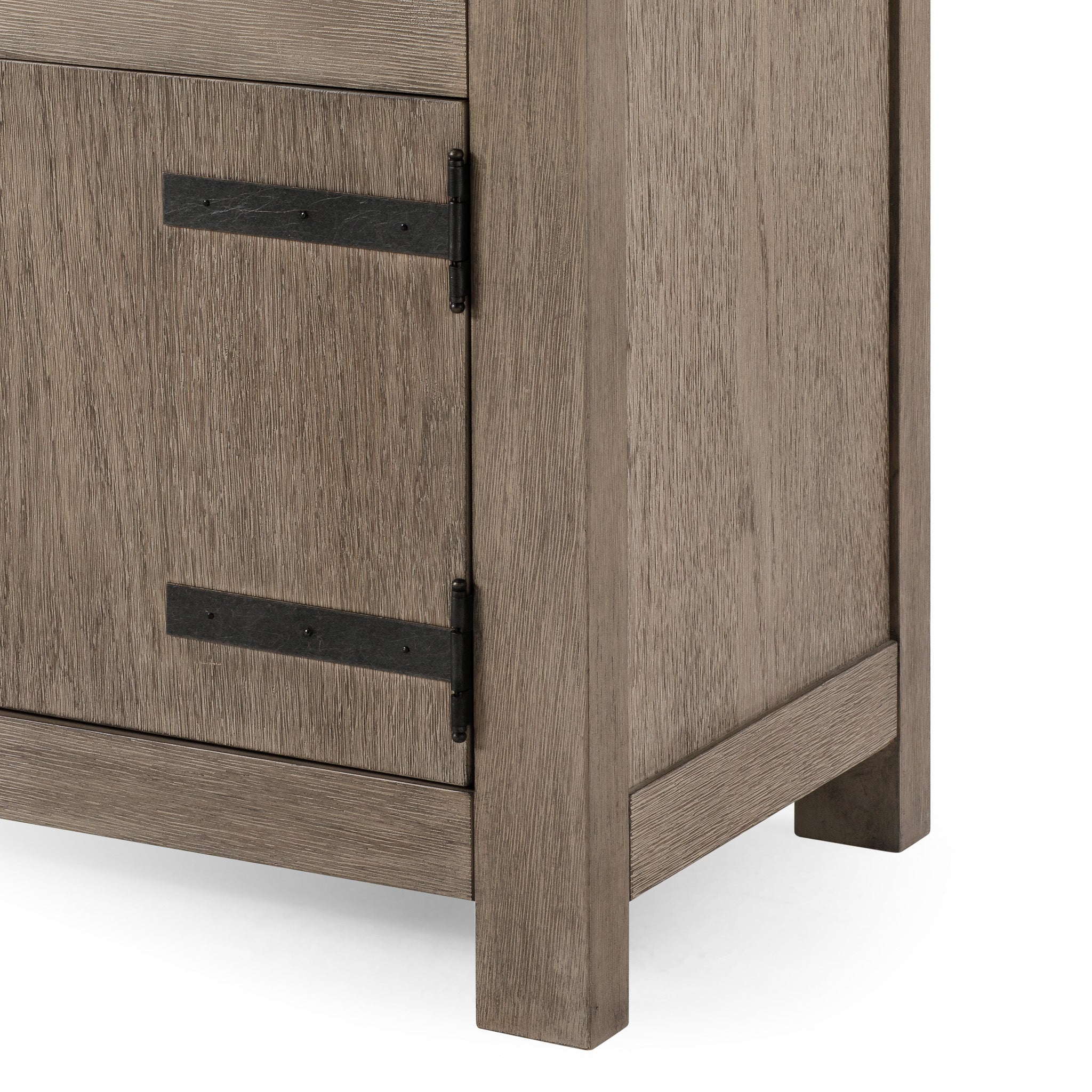Luca Organic Wooden Media Unit in Weathered Grey Finish in Media Units by Maven Lane