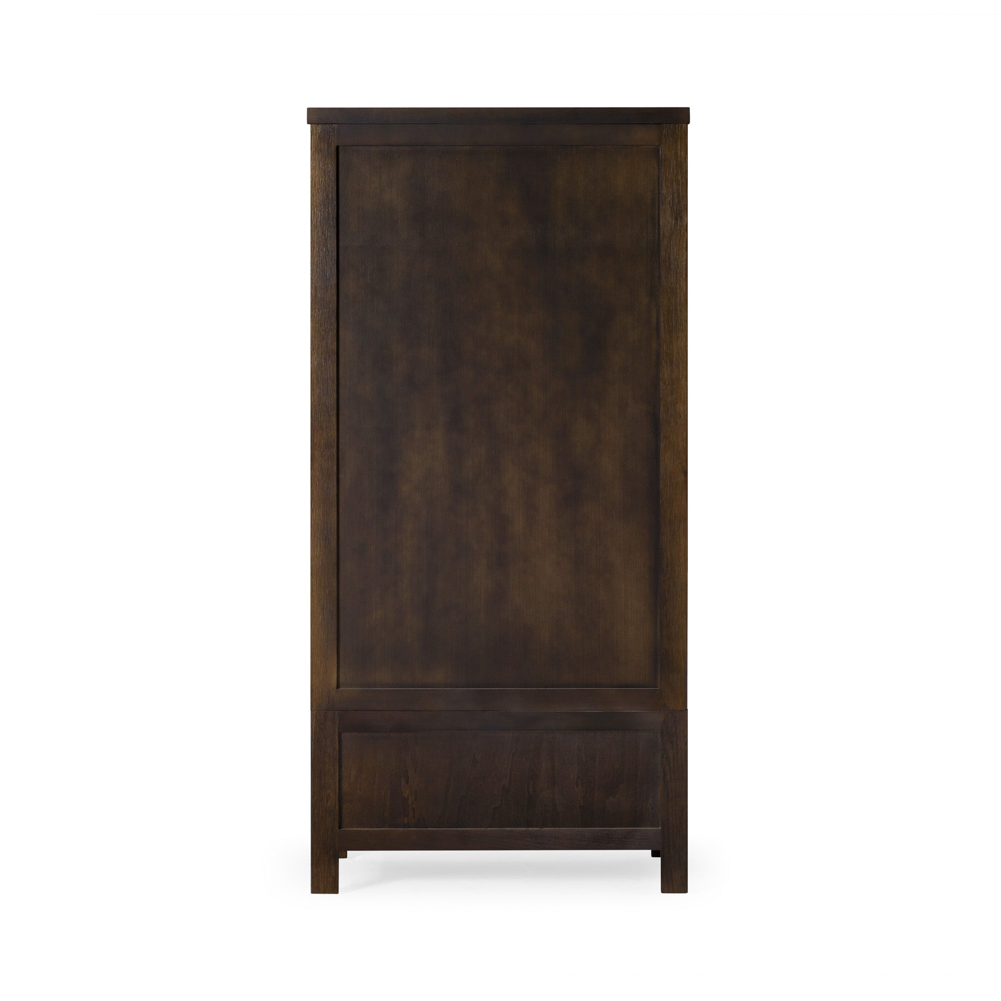 Vaughn Organic Wooden Cabinet in Weathered Brown Finish in Cabinets by Maven Lane